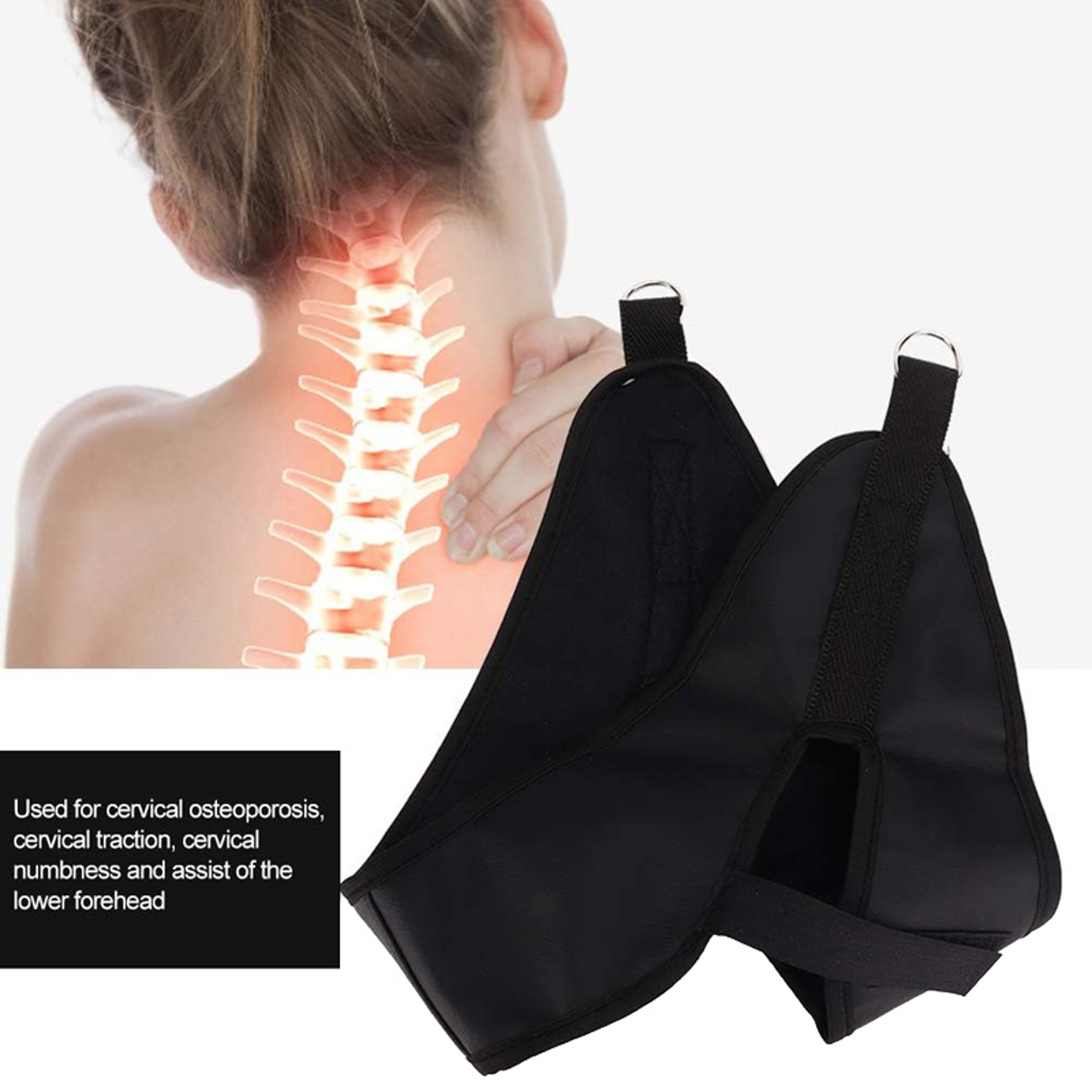 Soft Neck Stretching Belt Pain Relief 1pcs Hanging Cervical Traction Device Metal Bracket Chiroprac 1