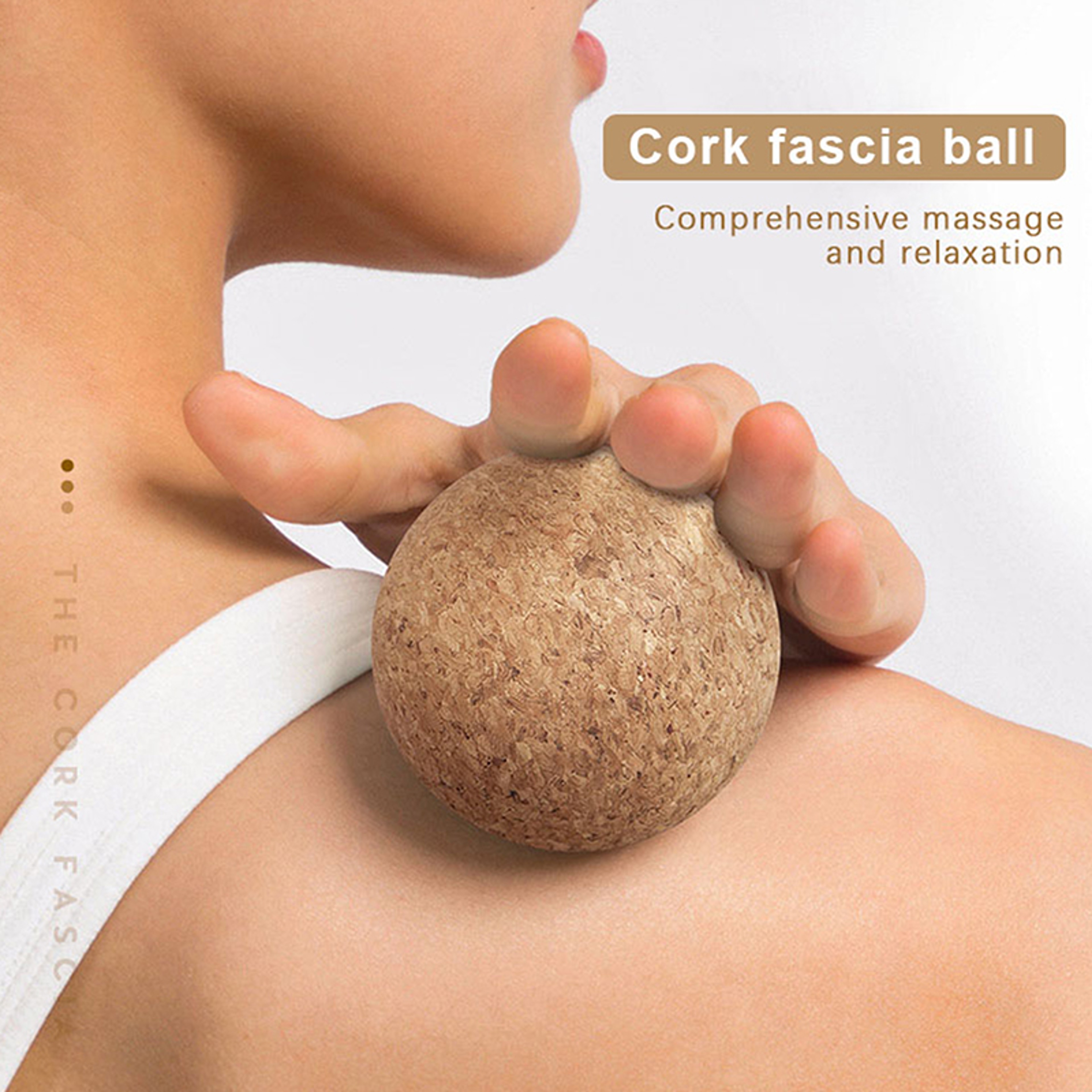 Foot Massager Yoga Ball, Back Massage Trigger Point, Cork Massage Ball, Therapy Myofascial Ball, Tension Release Muscle – view 1