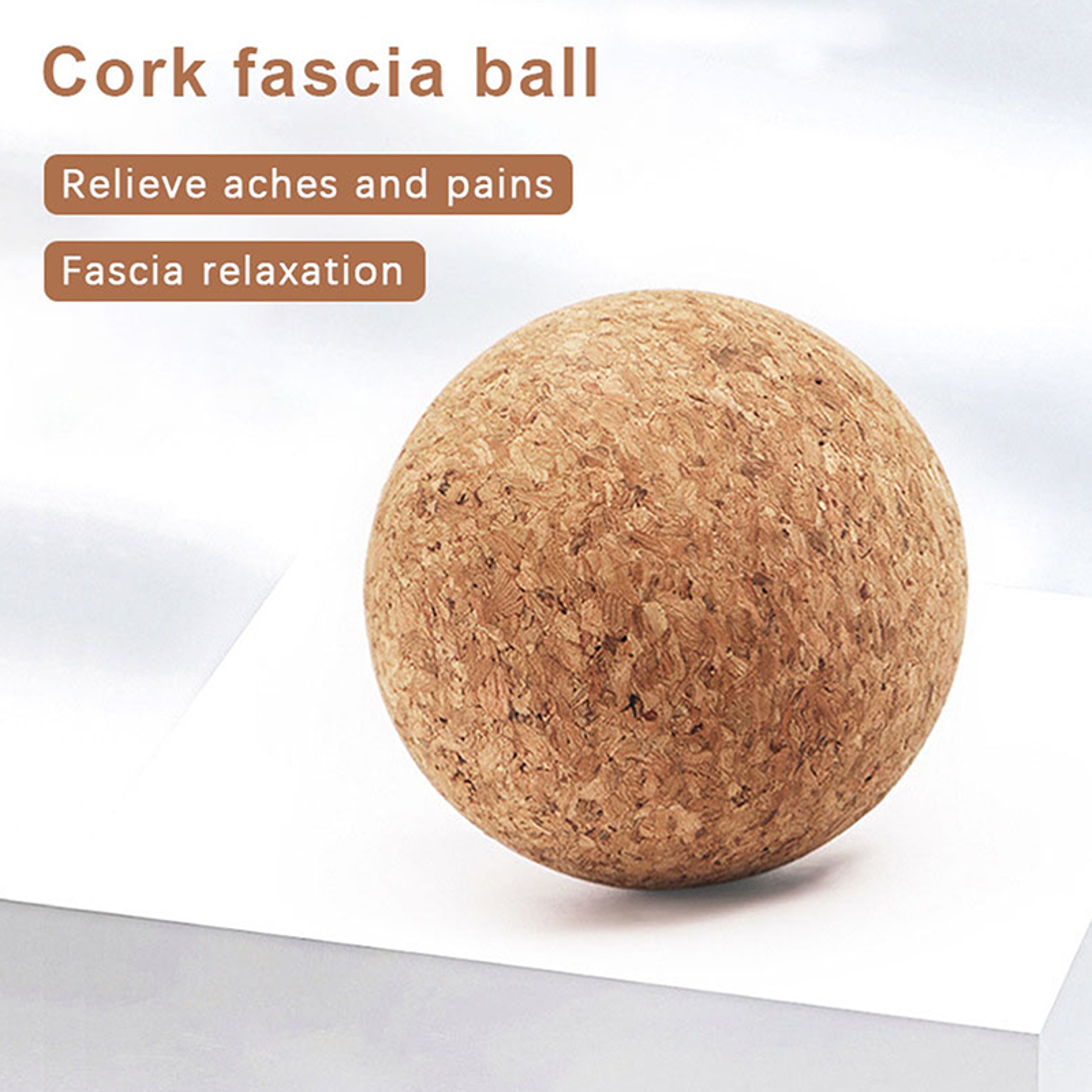 Foot Massager Yoga Ball, Back Massage Trigger Point, Cork Massage Ball, Therapy Myofascial Ball, Tension Release Muscle – view 2
