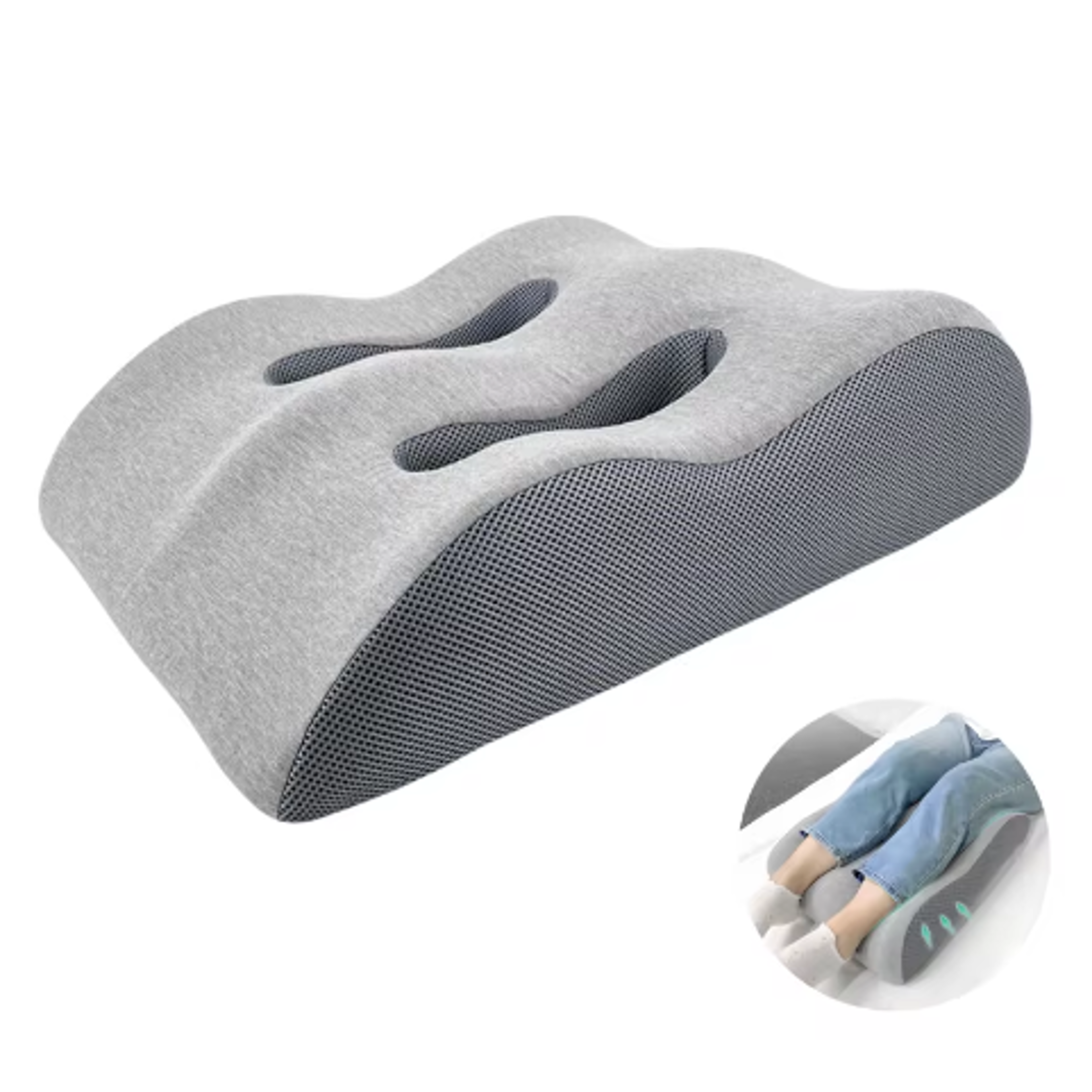 Foot Stress Relief Cushion, Memory Foam Leg Raiser Pillow, Ergonomic Support Cushion, Massage Body Pillow for Pregnancy – view 1