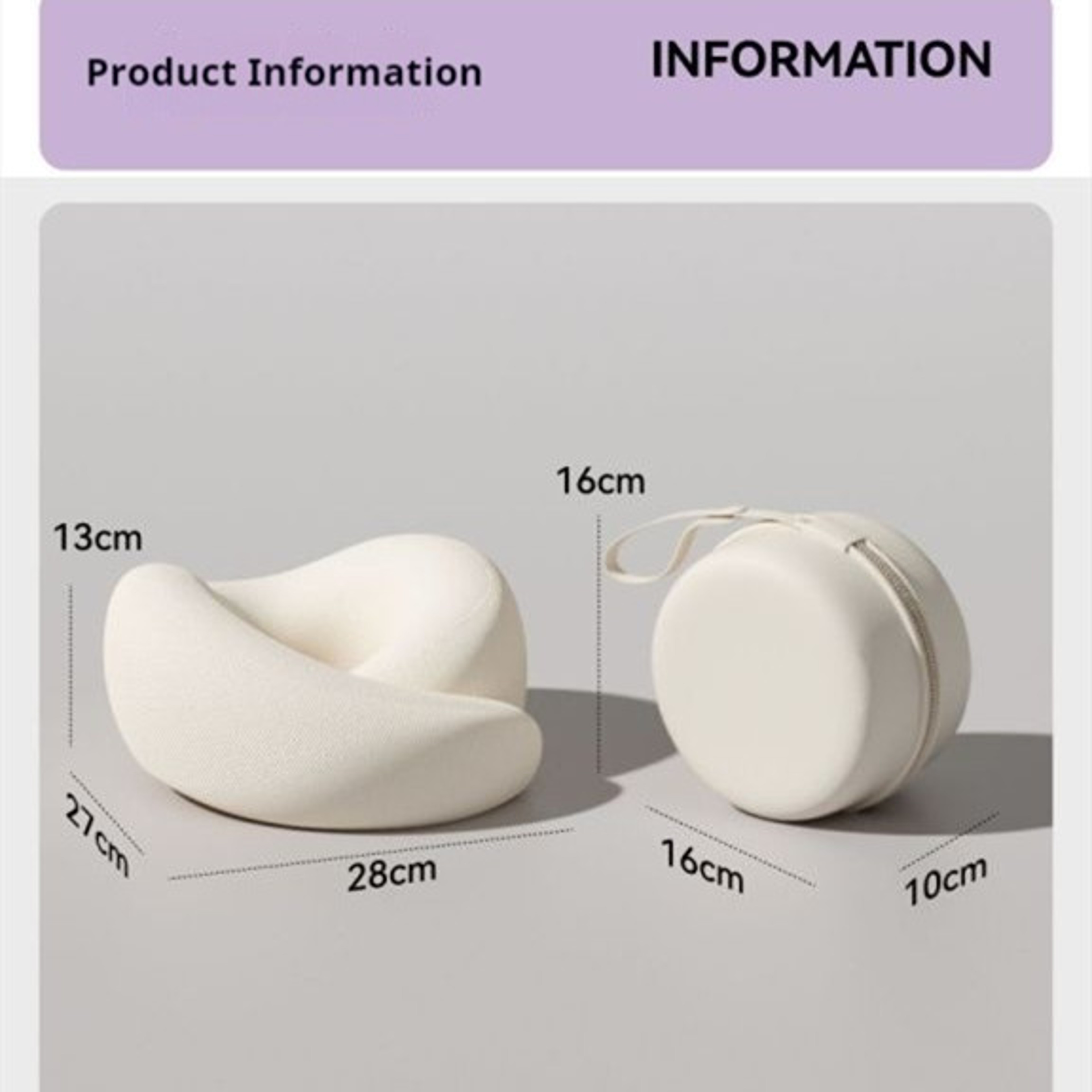 Neck Support Pillow Memory Foam Neck Pillow Head Cushion Support Soft Head Support Camping Neck Pro 8