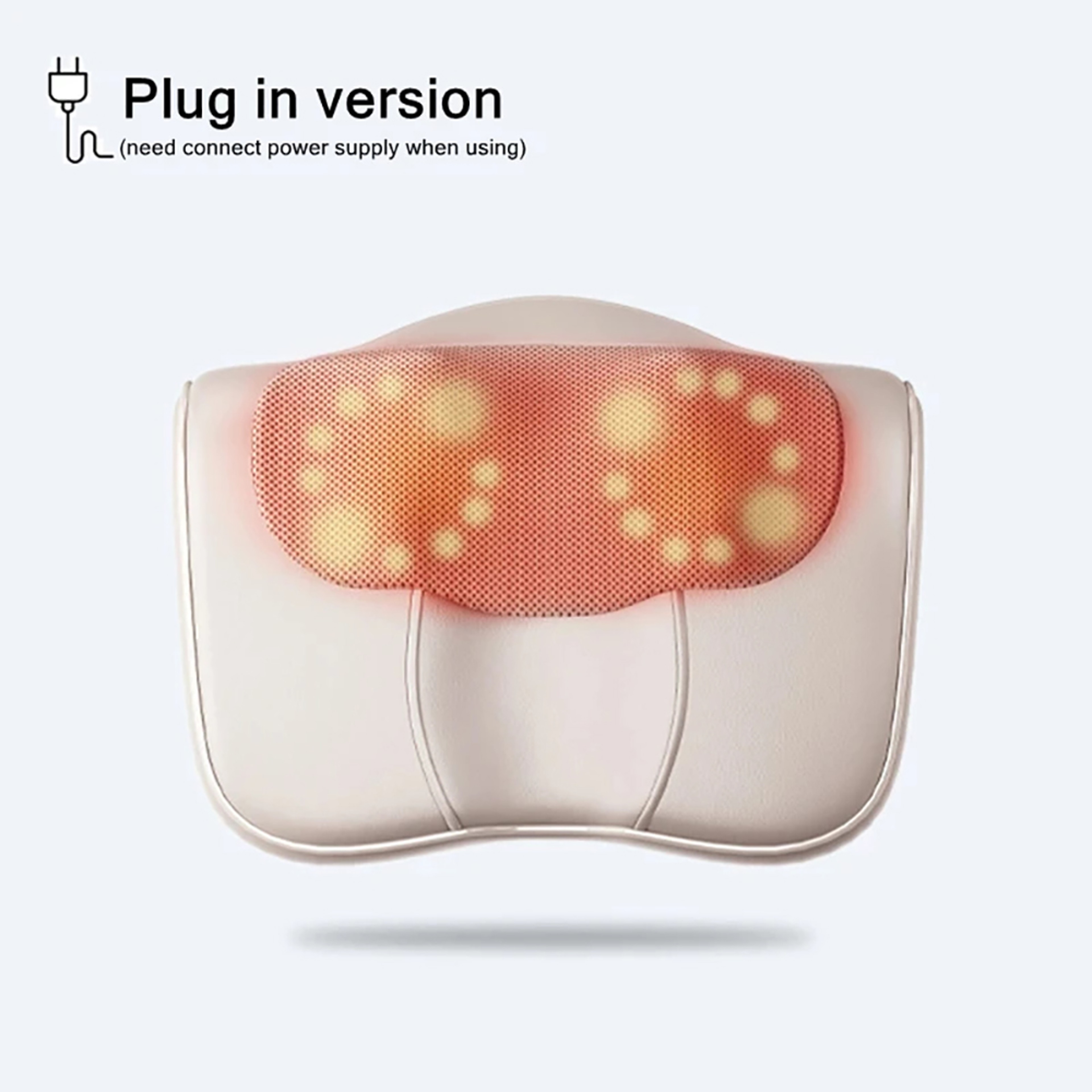 Multi Function Shiatsu Massage Pillow, Heated Massager for Neck Back Shoulder, Finger Relaxation Cushion for Home Office – view 1