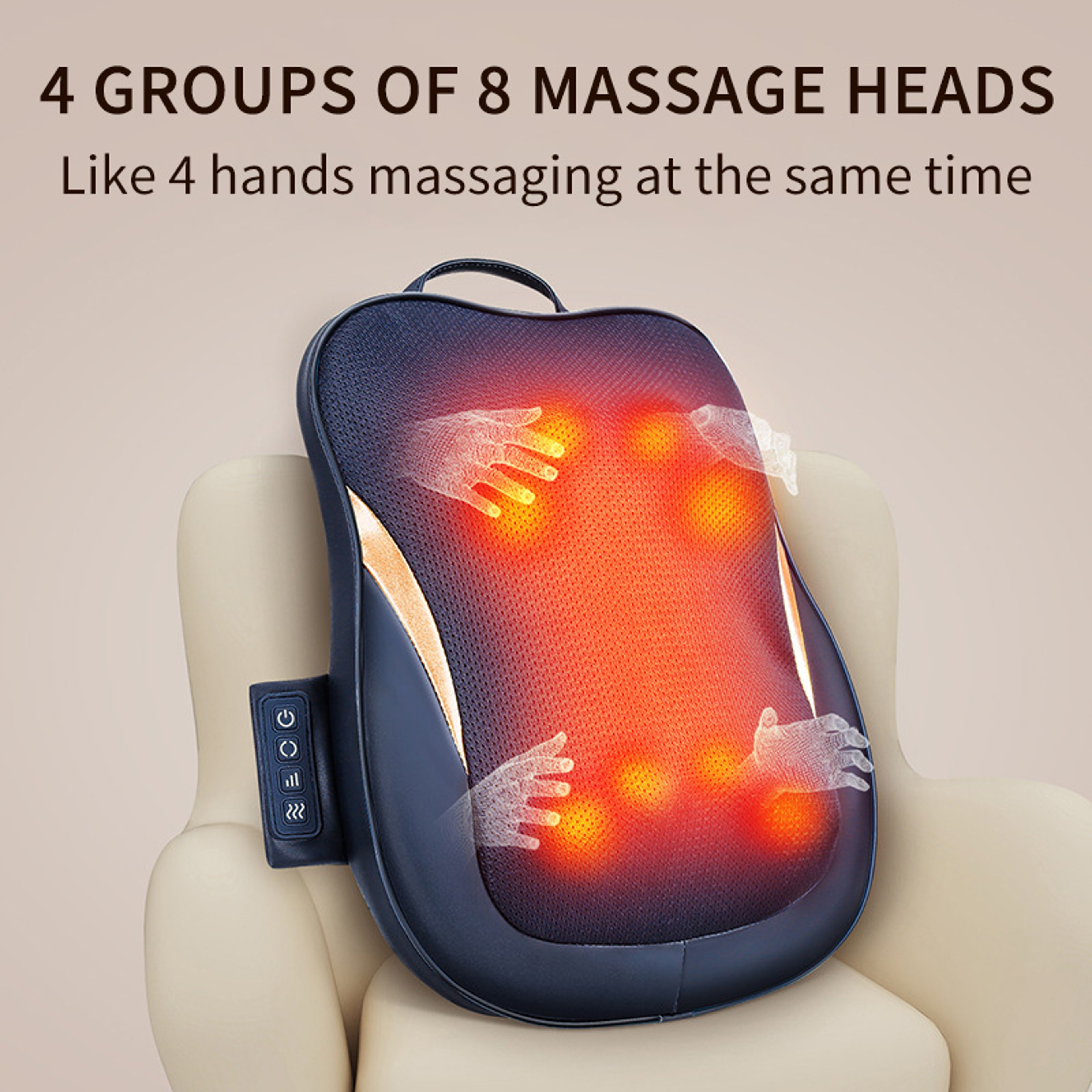 Waist Neck Dual Purpose Massager Cervical Back Massage Cushion Multifunctional Pillow For Home And  0