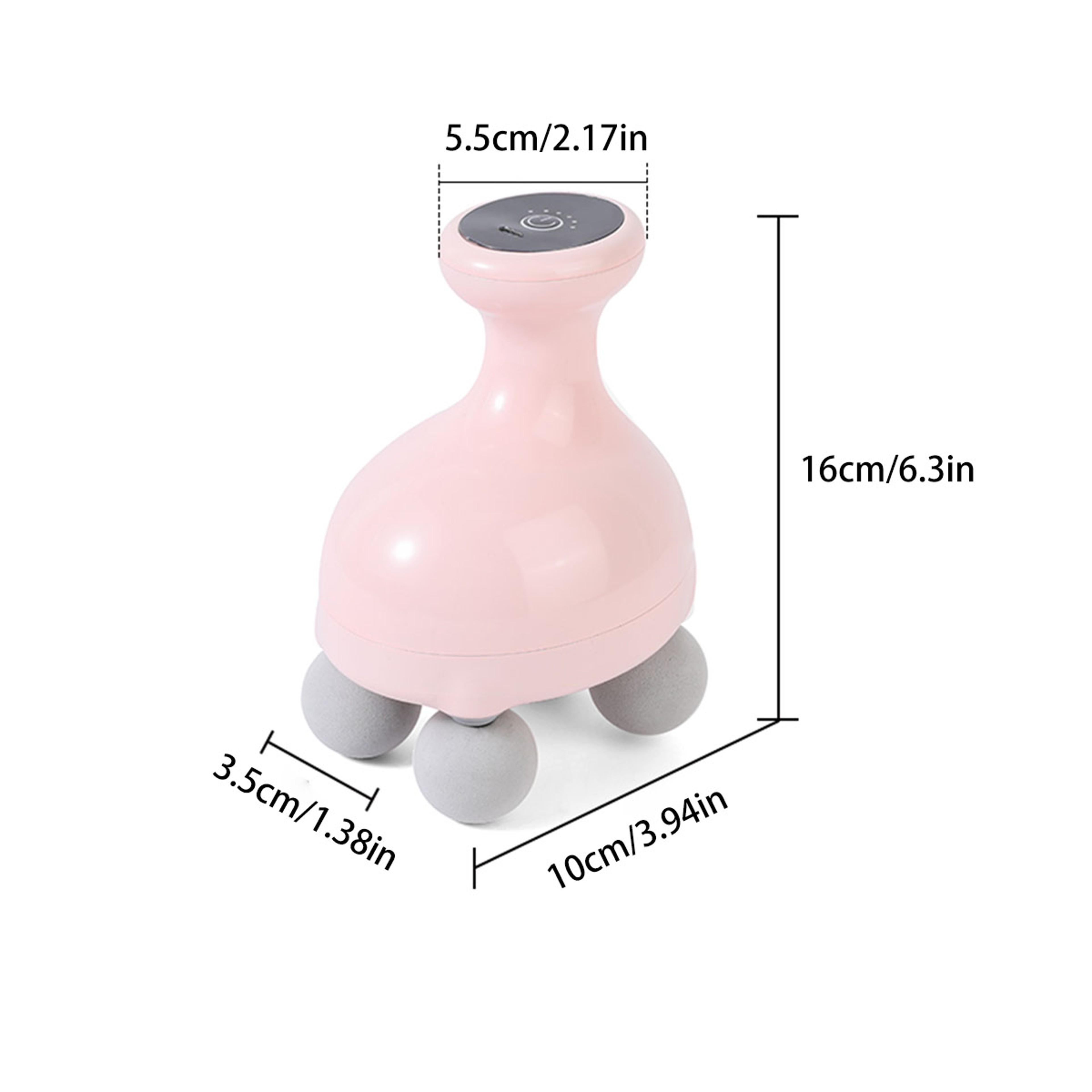 Portable Muscle Massager Tool, Handheld Electric Body Massager Rechargeable Full Body Massage Device for Home and Travel – view 4