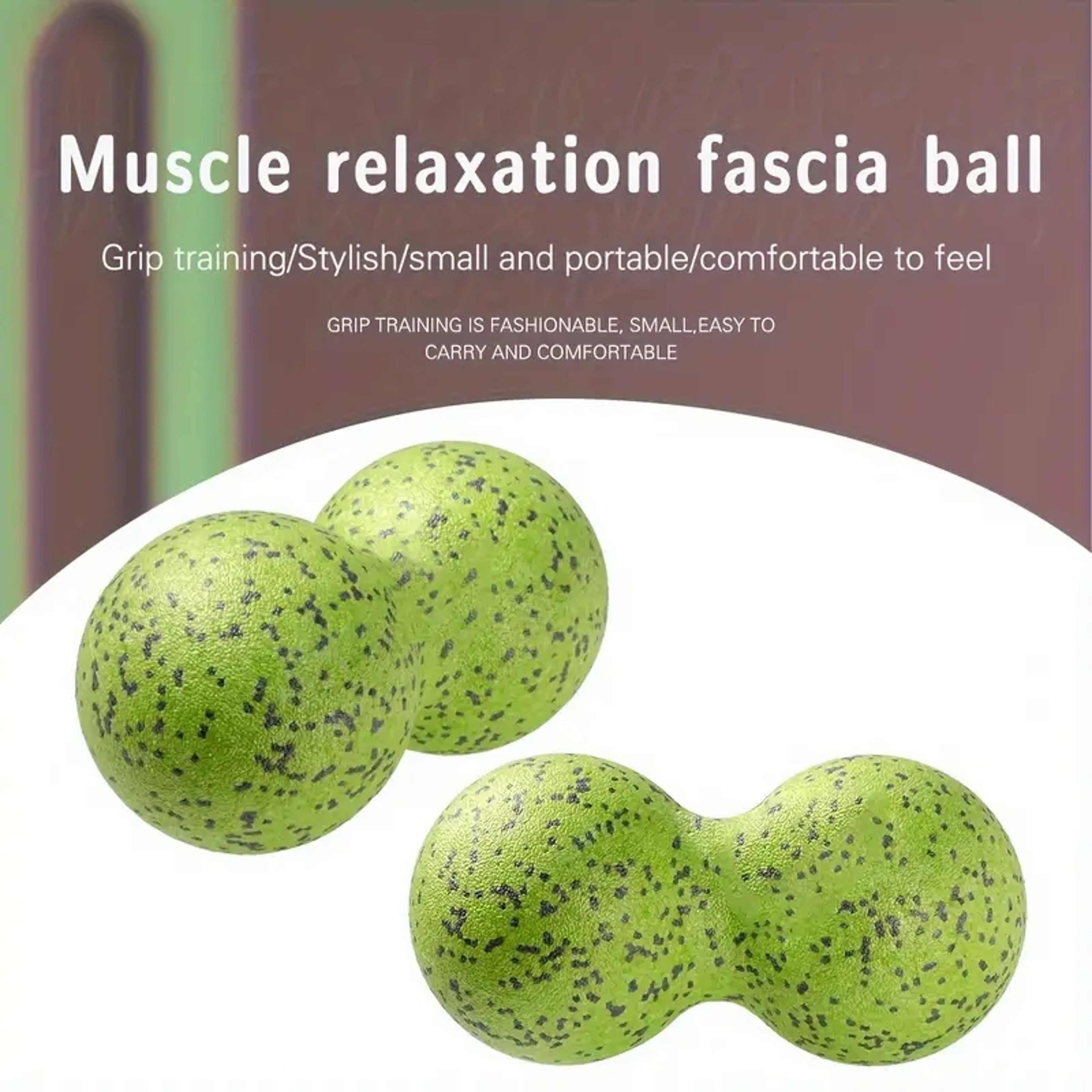 Double Long Hockey Ball High Density Peanut Massage Ball Deep Tissue Muscle Massage Roller 5