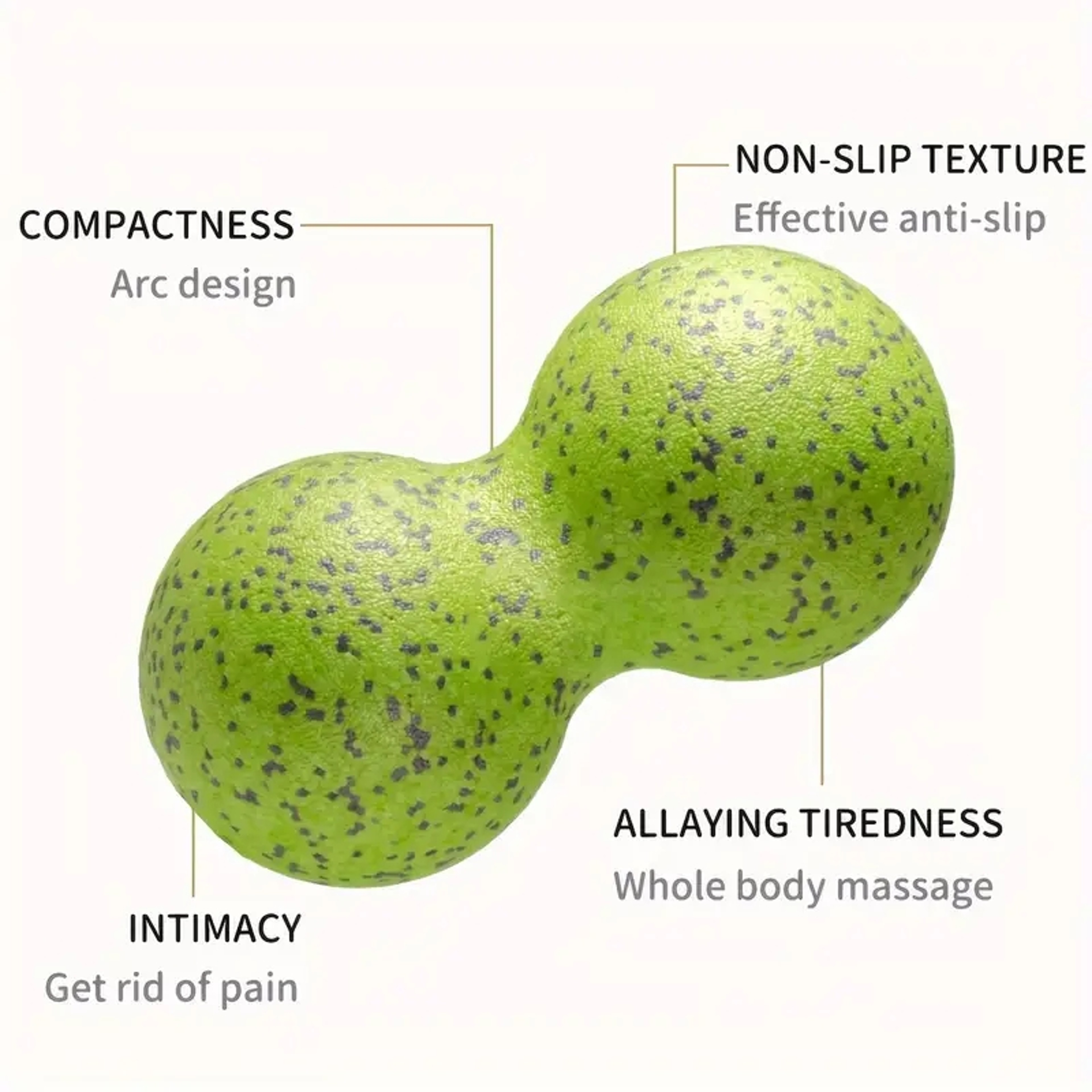 Double Long Hockey Ball High Density Peanut Massage Ball Deep Tissue Muscle Massage Roller 6