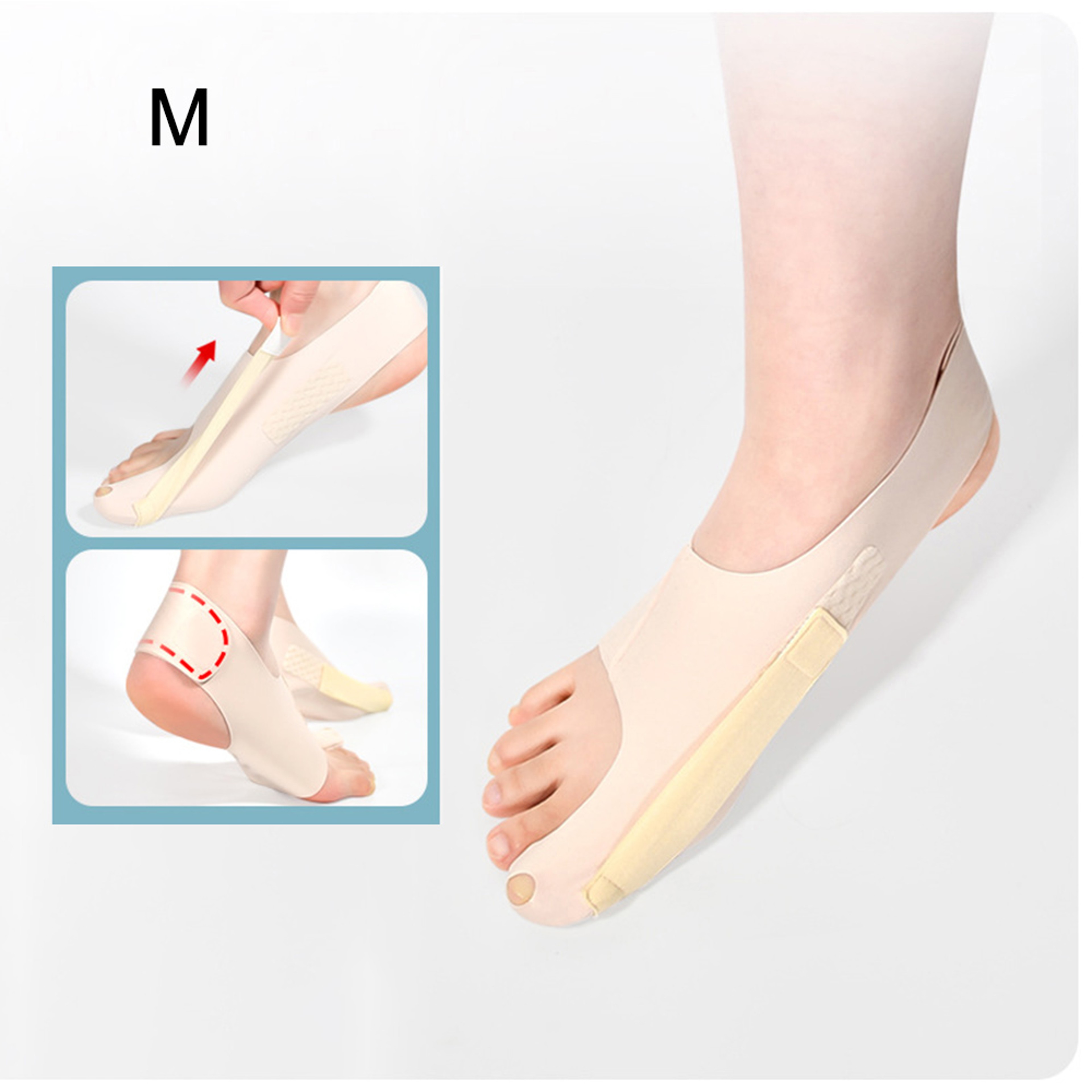 Adjustable Orthopedic Socks Big Toe Bunion Corrector Toes Separator For Pain Relief Hallux Valgus F 6