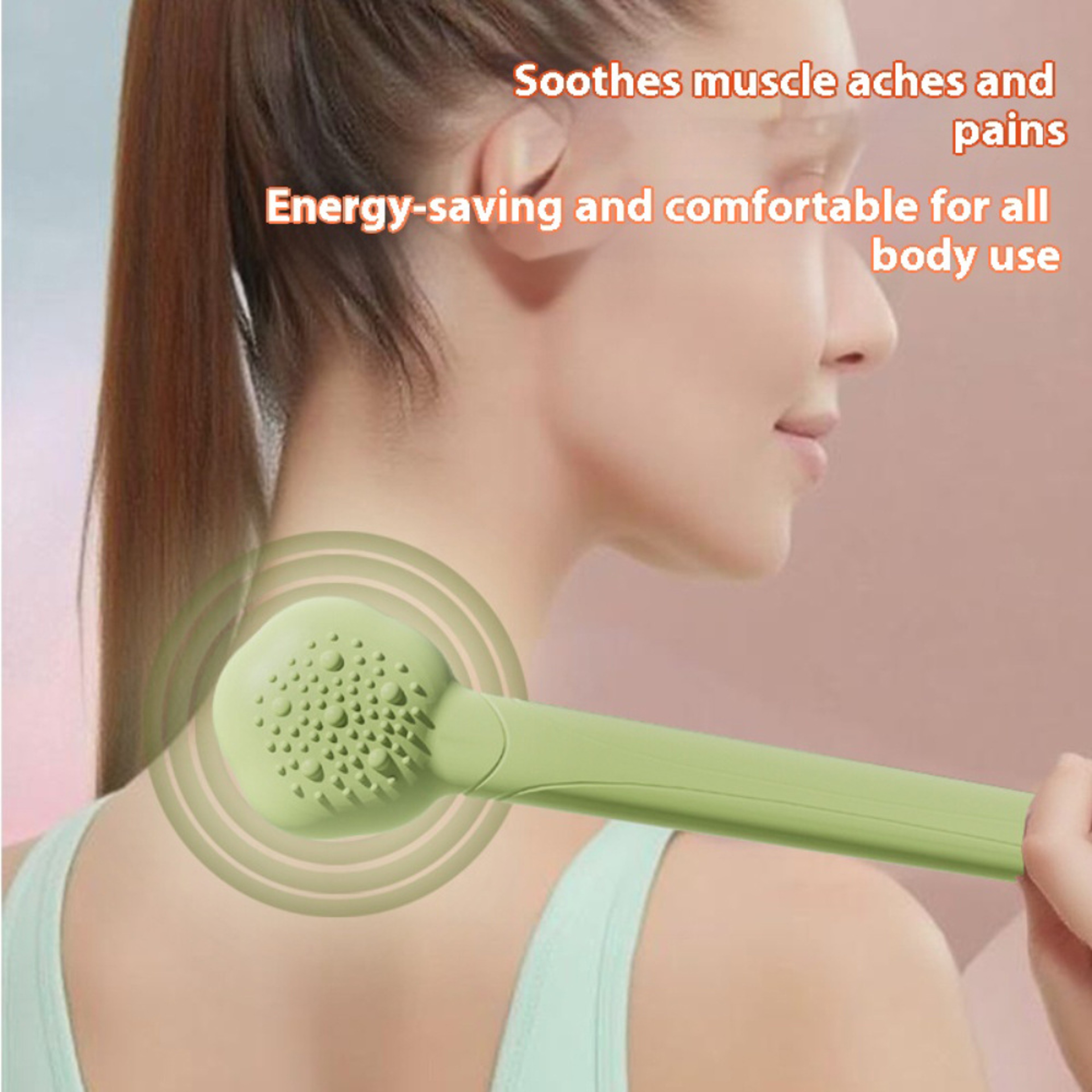 Therapy Meridian Pat Stick, Handheld Massage Hammer, Acupoint Massager, Stress Reduction Back Relief, Arm Massages – view 4