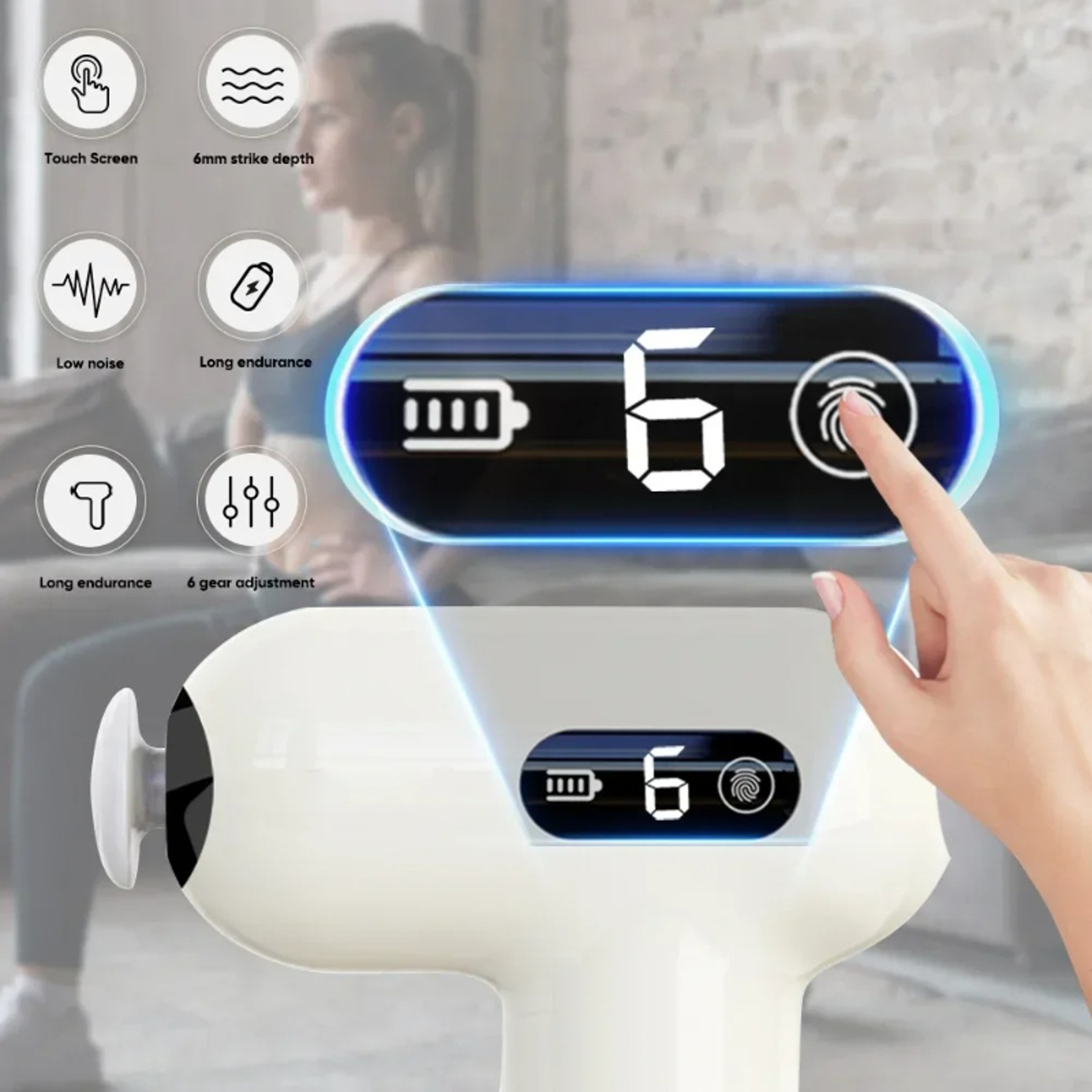 Electric Portable Fitness Massager Professional Muscle Relaxation Massage Mini Fascia Gun Lightweig 2