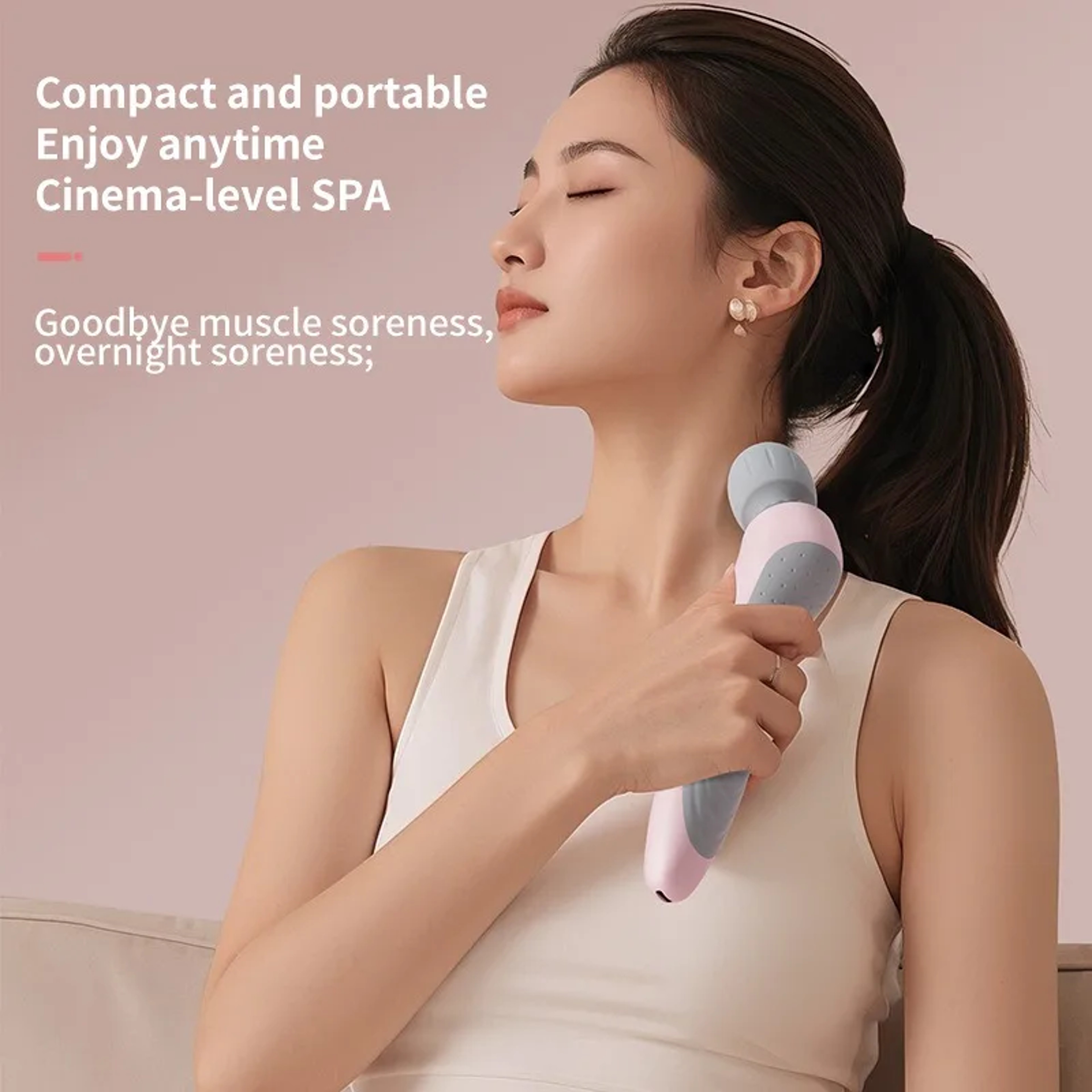 USB Rechargeable Portable Massage Gun 5 Speed Adjustable Fascia Gun Deep Tissue Full Body Muscle Ma 3
