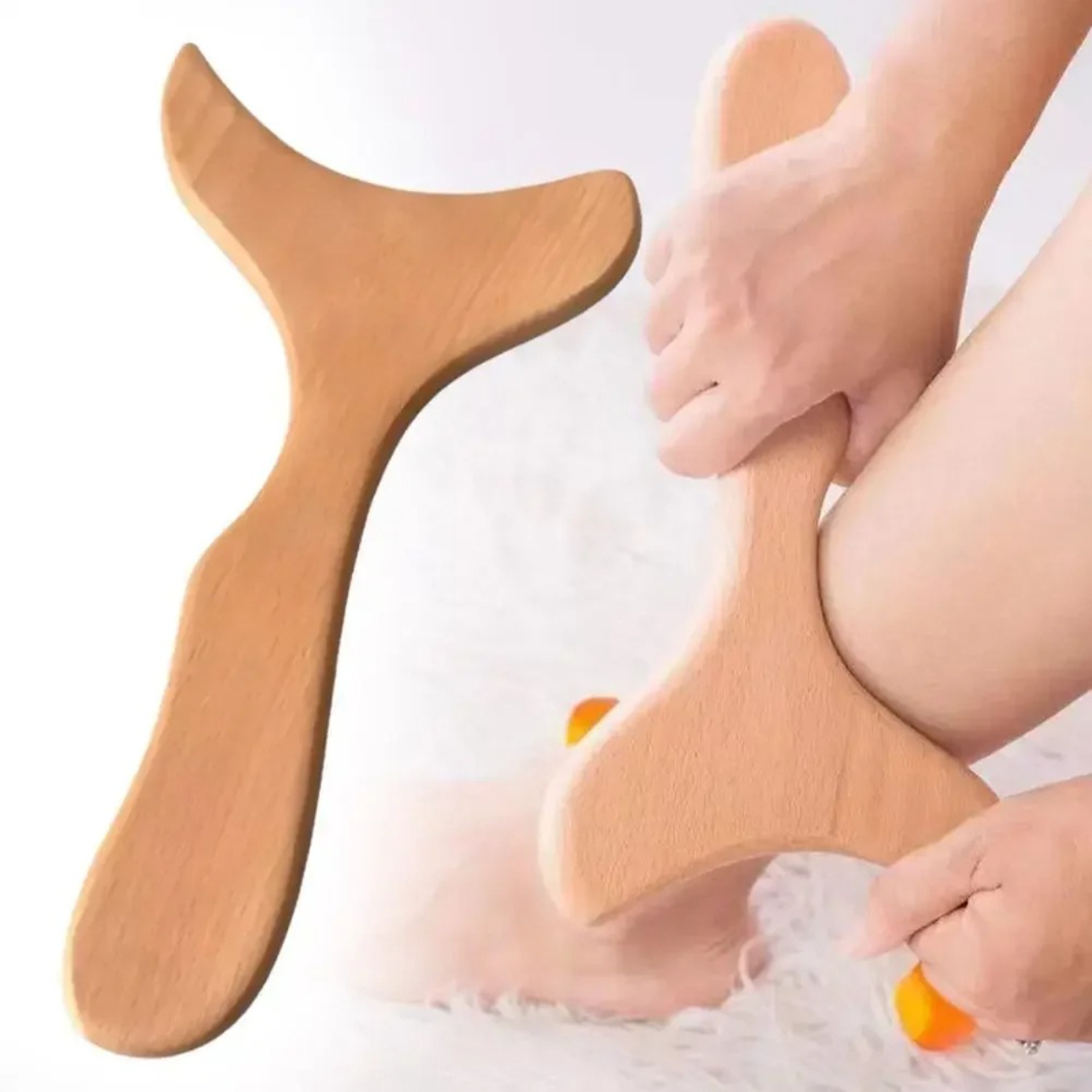 Wood Massager Body Sculpting Tool, Gua Sha Massage Tool for Muscle Release, Lymphatic Drainage & Pain Relief – view 1