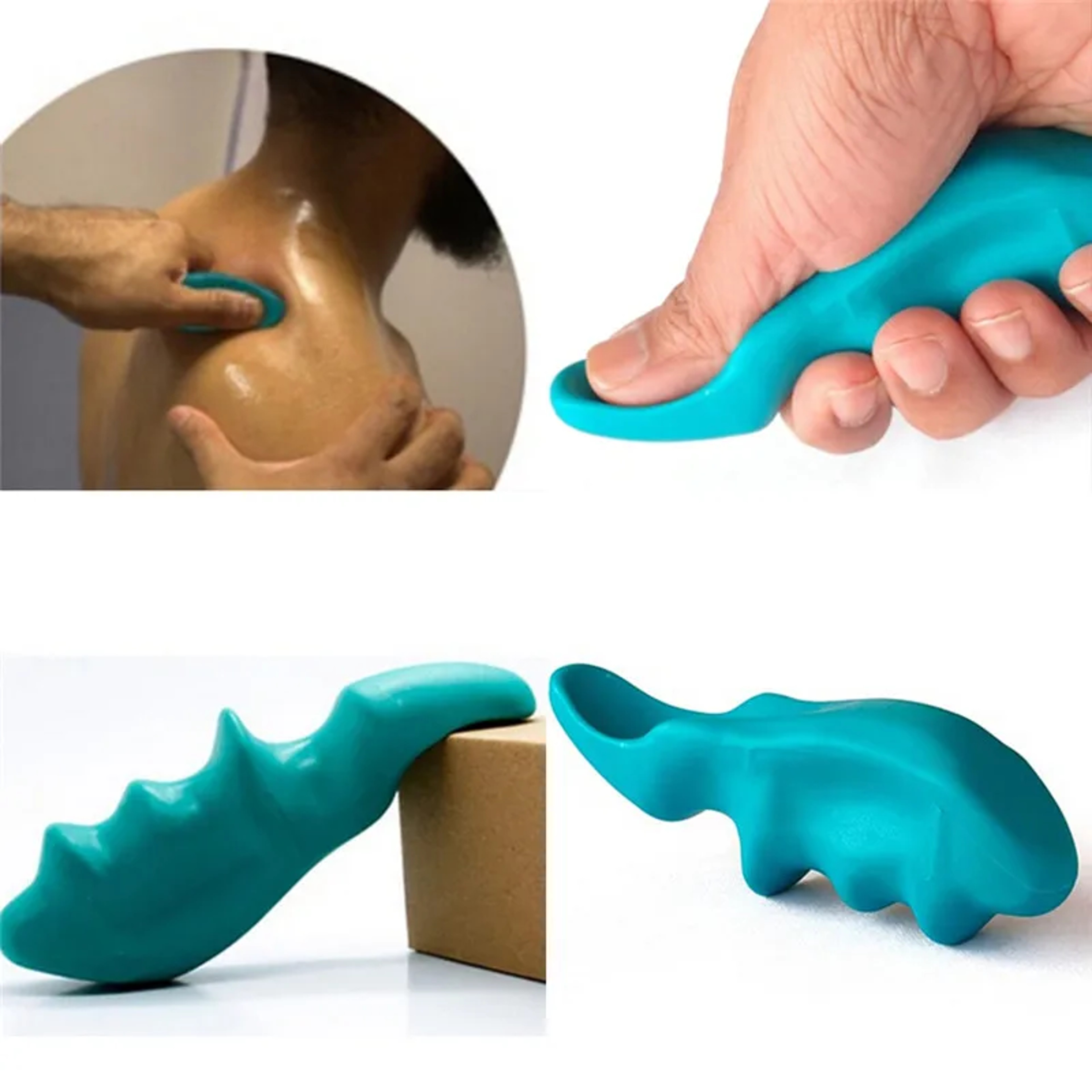 Effective Portable Massager Deep Tissue Green Thumb Protector Neck And Back Relaxation Cool Tool 0