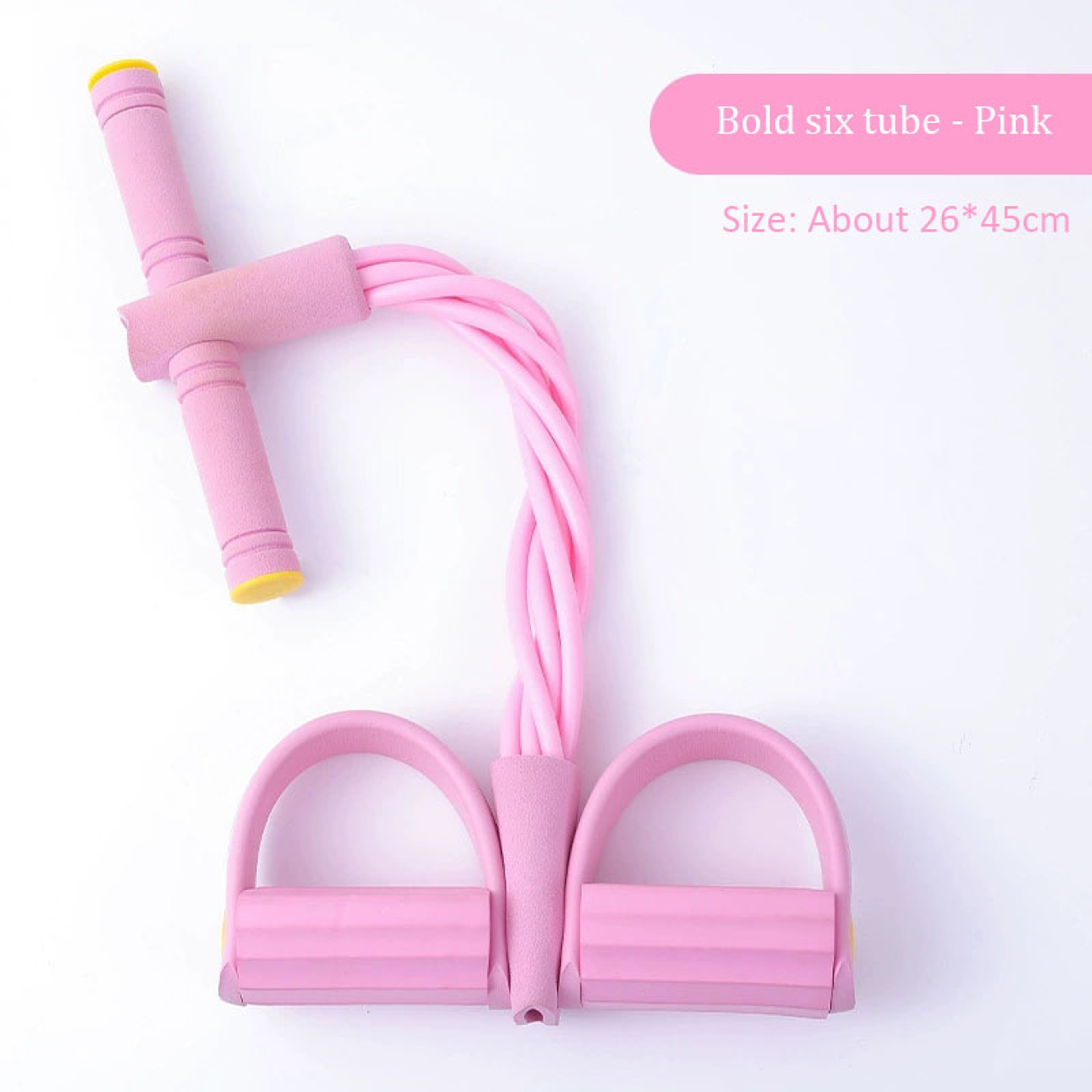 Multi Functional Six Tube Pedal Tensioner, Elastic Band Tension Rope, Yoga and Abdominal Strengthening Fitness Equipment – view 8