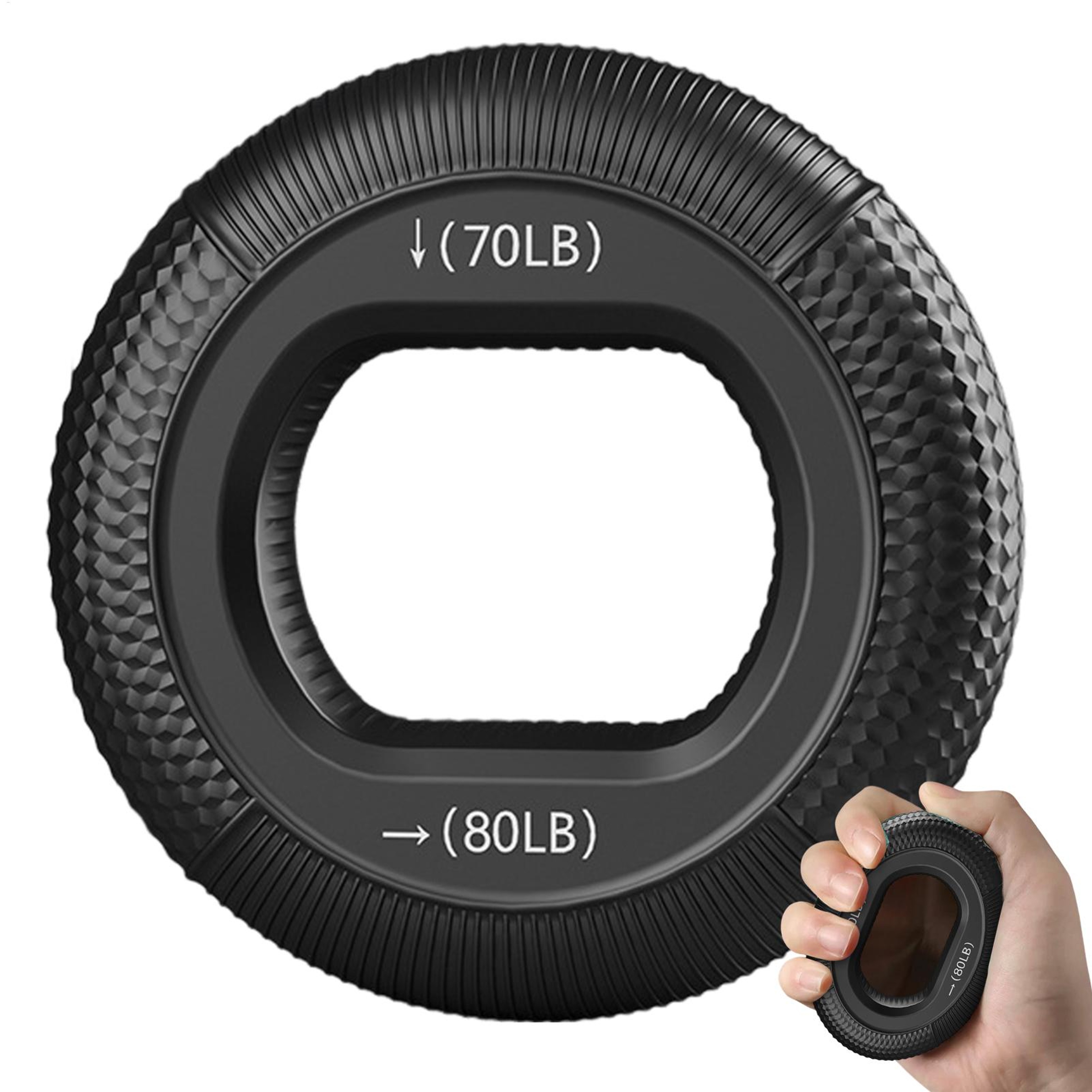 Hand Grip Strengthener Ring Silicone Finger Trainer Wrist And Finger Workout Expander Muscle Streng 0