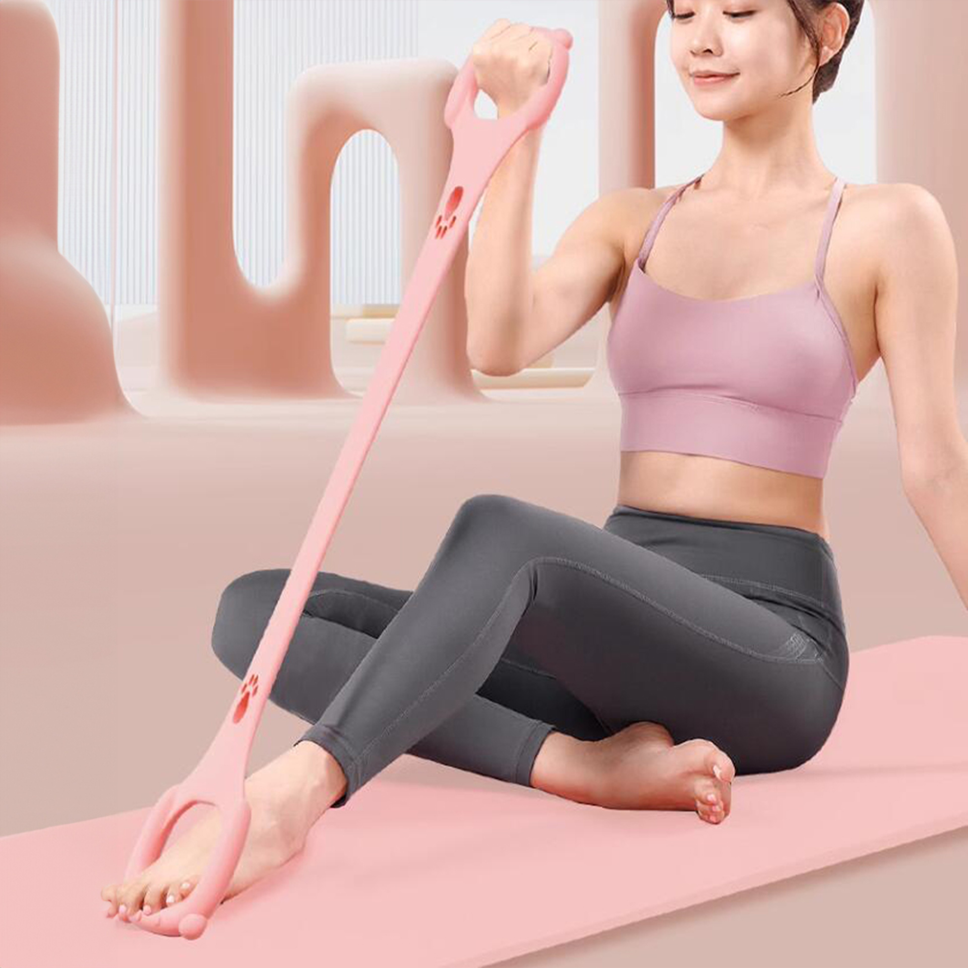 Elastic Pilates Fitness Woman, Yoga Pull Strap, Cat Claws Tension Rope, Chest Expander Resistance Band – view 2