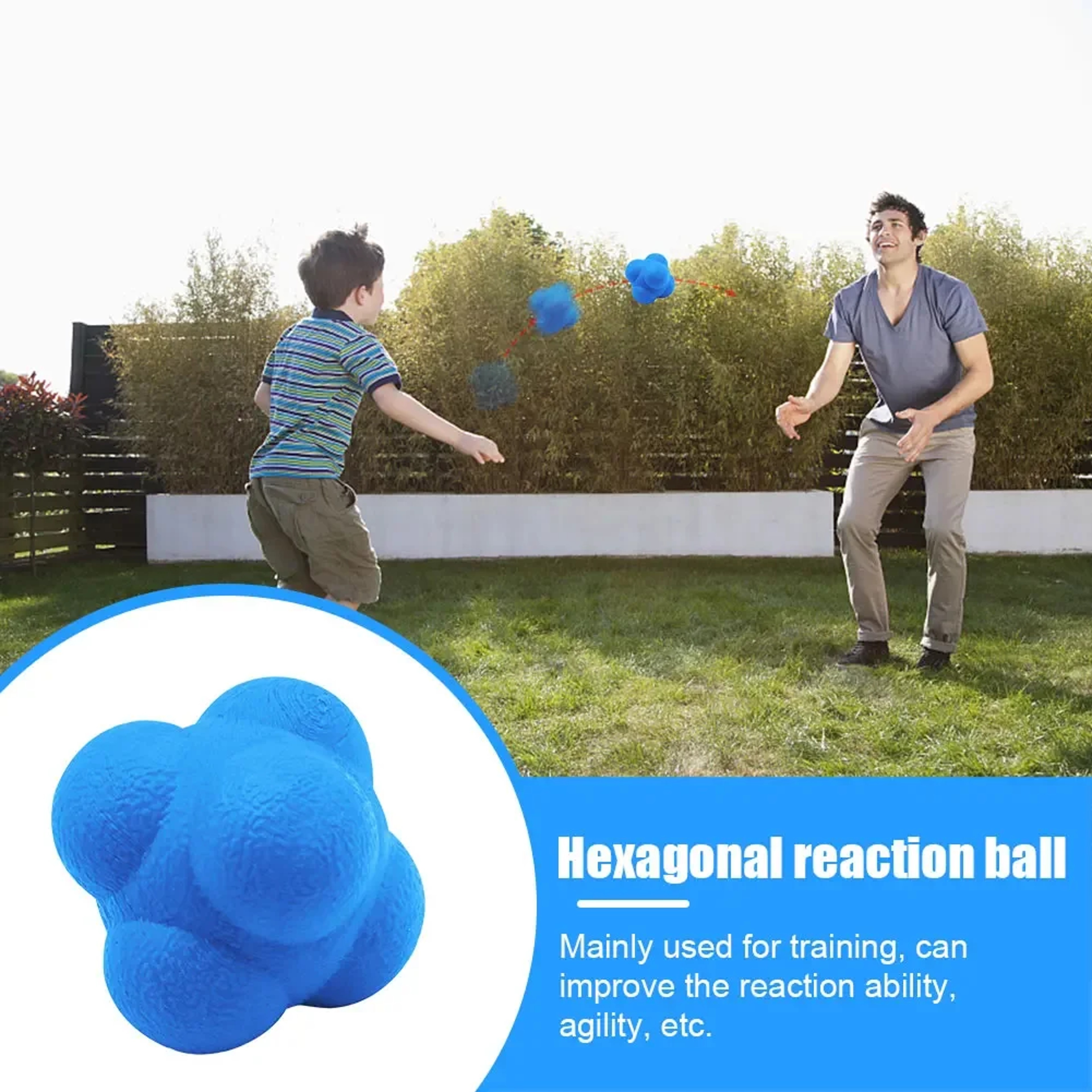 Agility Training Ball, Reaction Ball, 5.5cm, Coordination, Muscle Relaxation, Basketball Football, Kids Adult – view 4