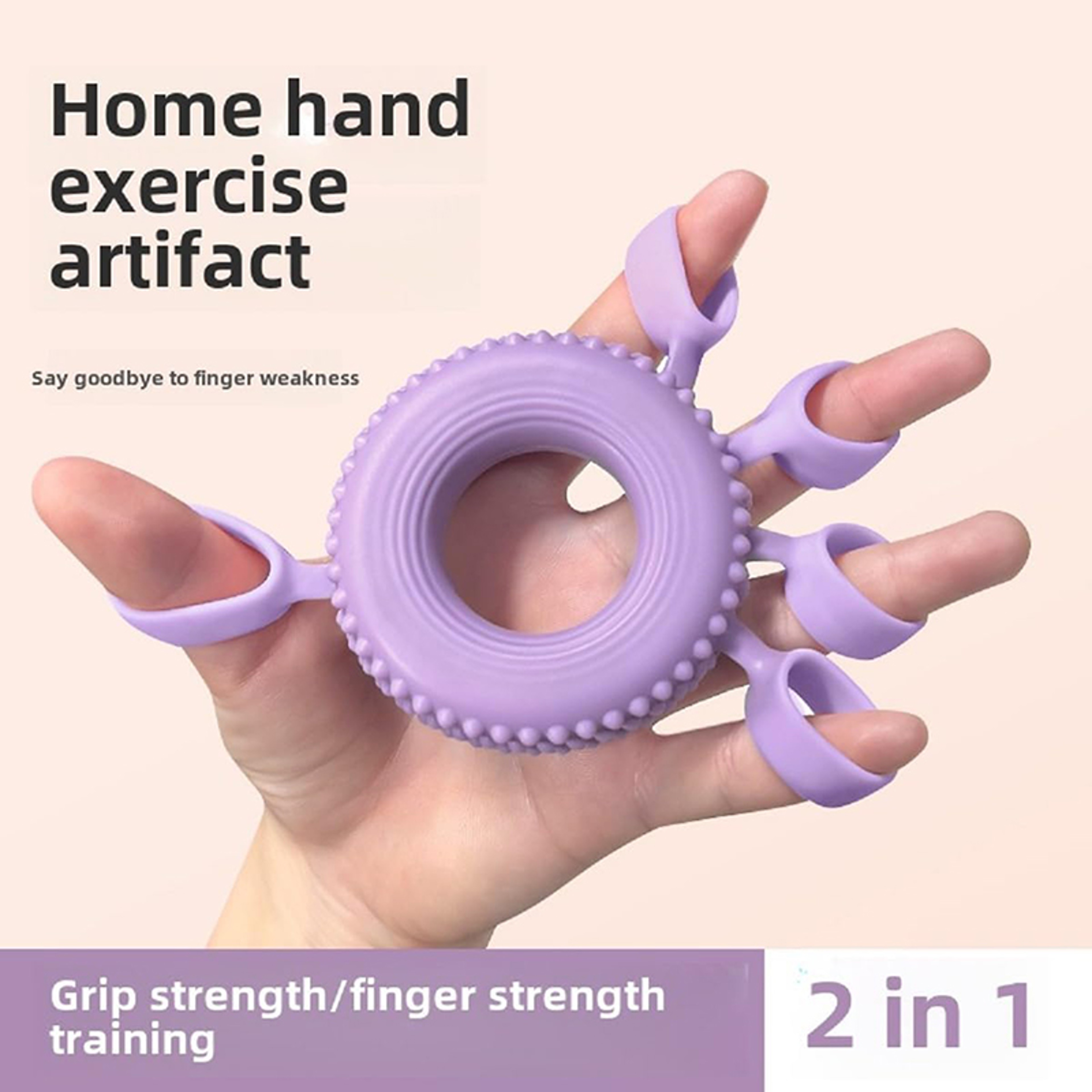 Hand Extensor Exerciser, Silicone Finger Stretcher Bands, Finger Grip Strength Trainer for Arthritis, Hand Exercise – view 4