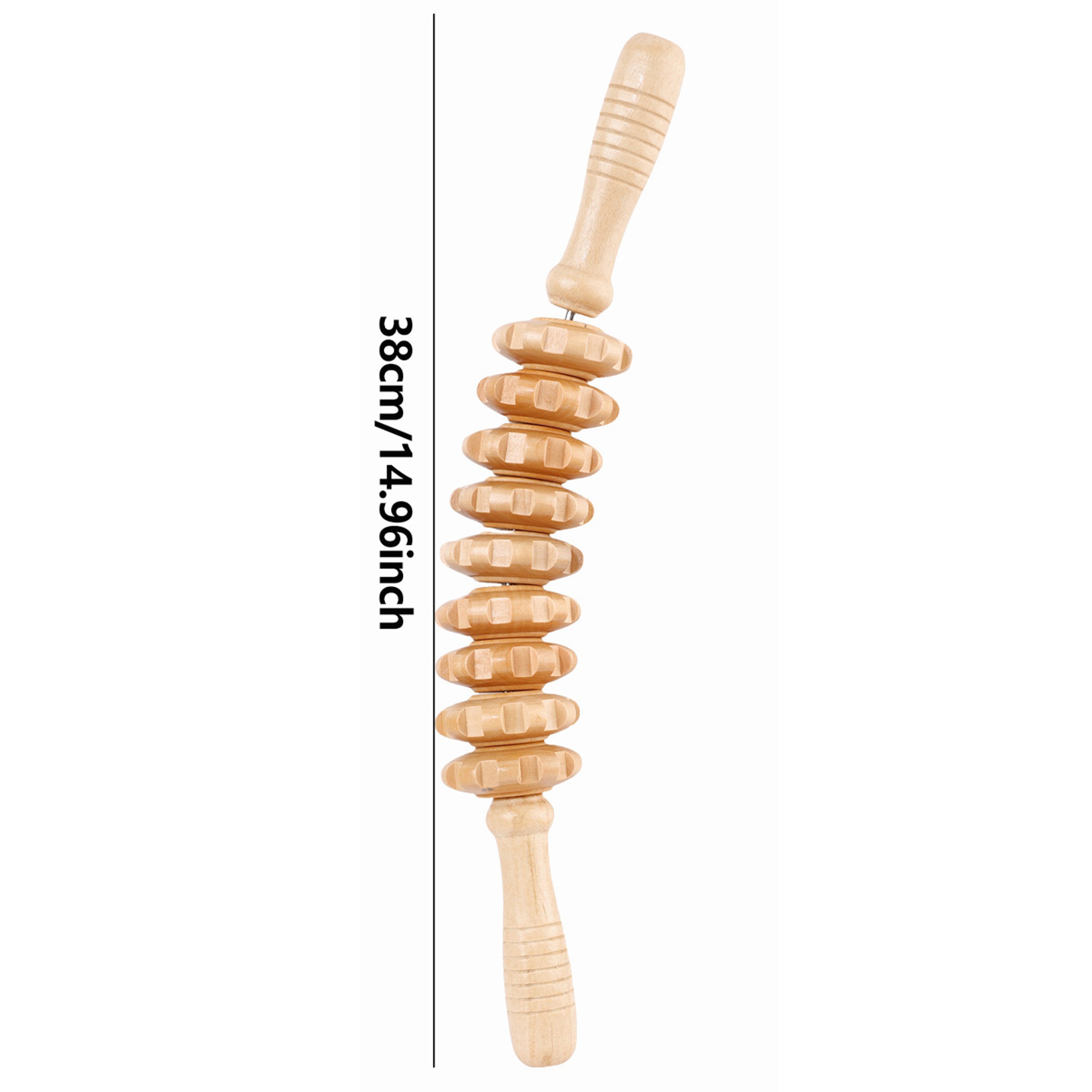 Trigger Point Wooden Therapy Massager Stick, Fascia Roller for Cellulite, Muscle Belly & Body Pain Relief – view 3