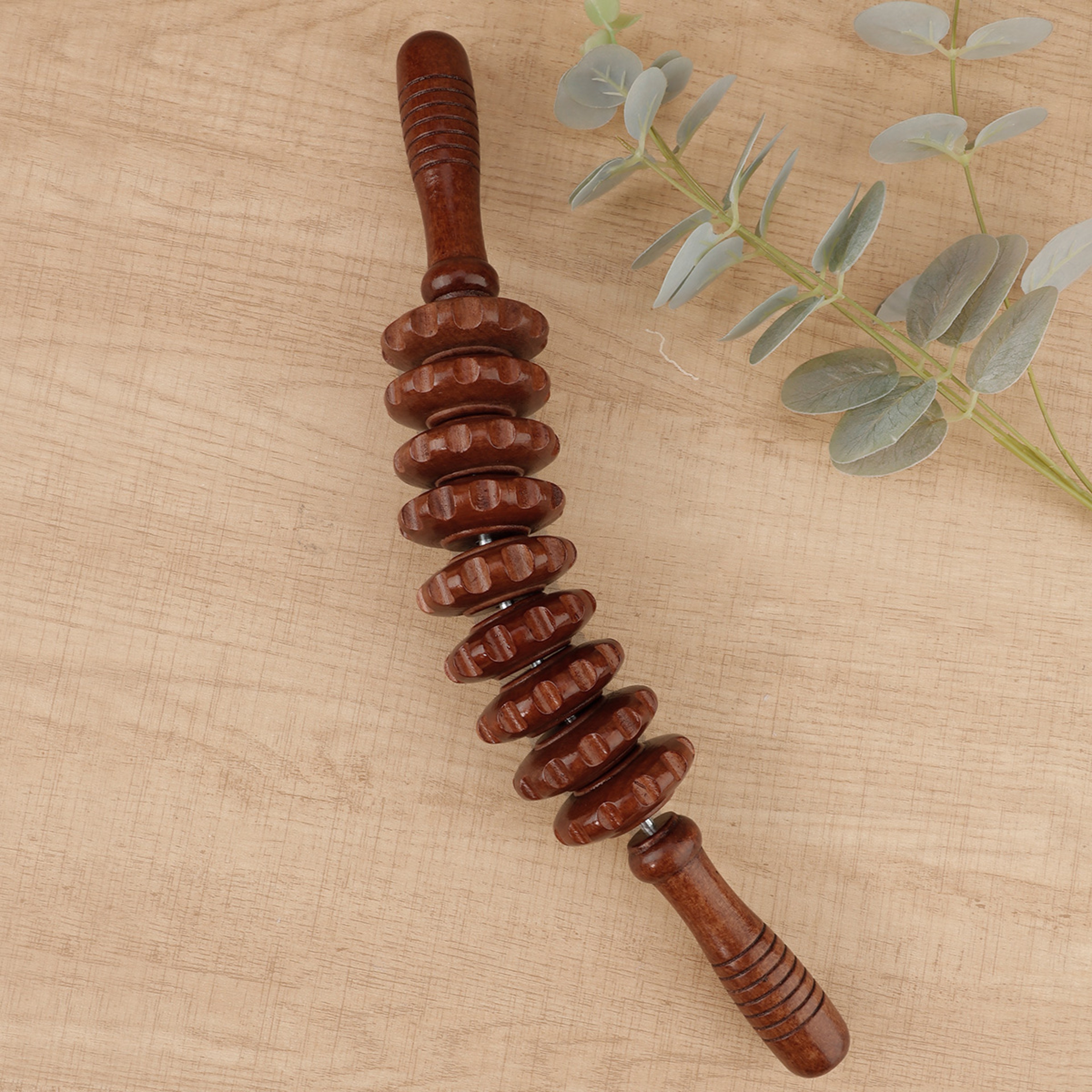 Trigger Point Wooden Therapy Massager Stick, Fascia Roller for Cellulite, Muscle Belly & Body Pain Relief – view 10