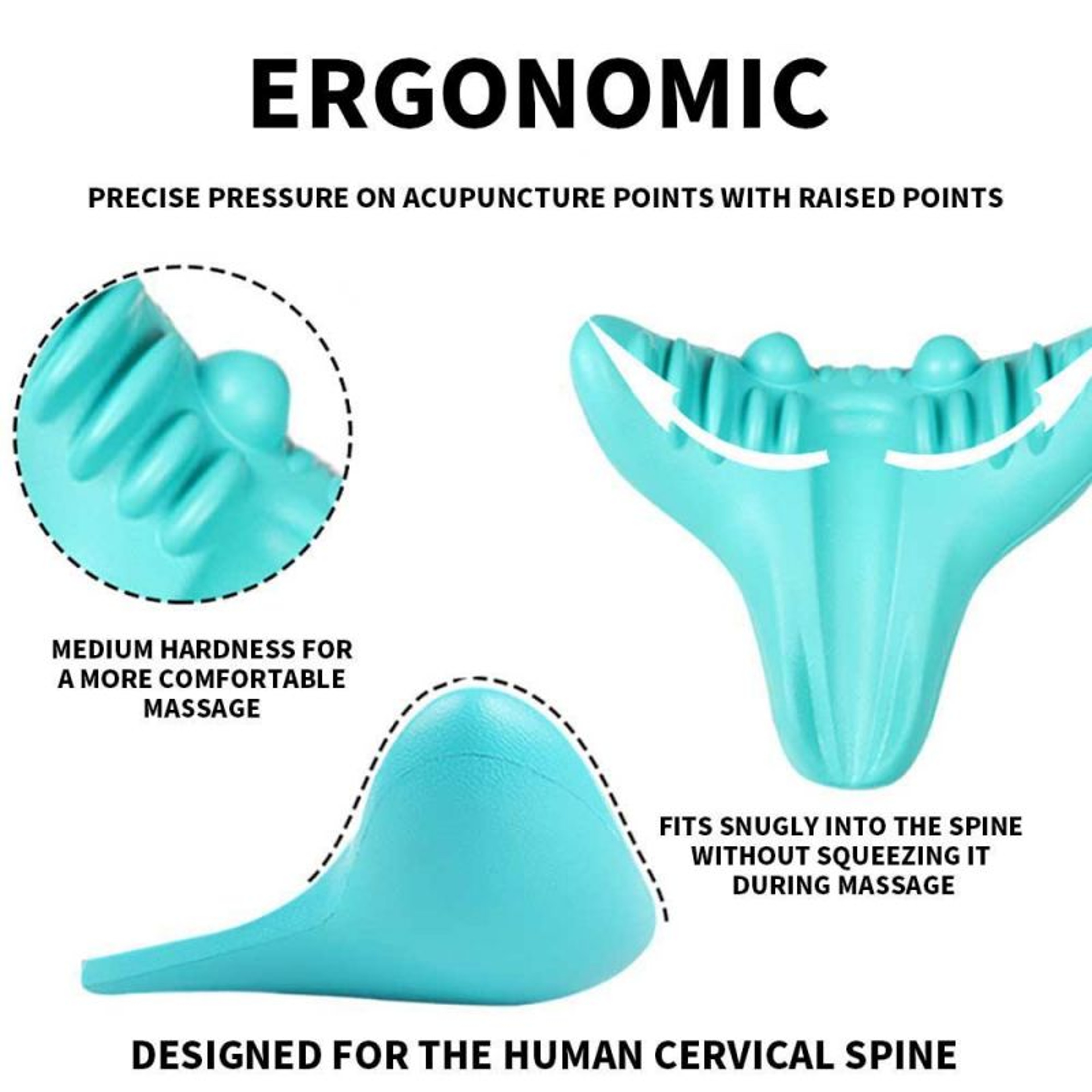 Cervical Spine Massage Pillow, Neck Shoulder Relaxer, Chiropractic Traction Device, Posture Correction Tool – view 6