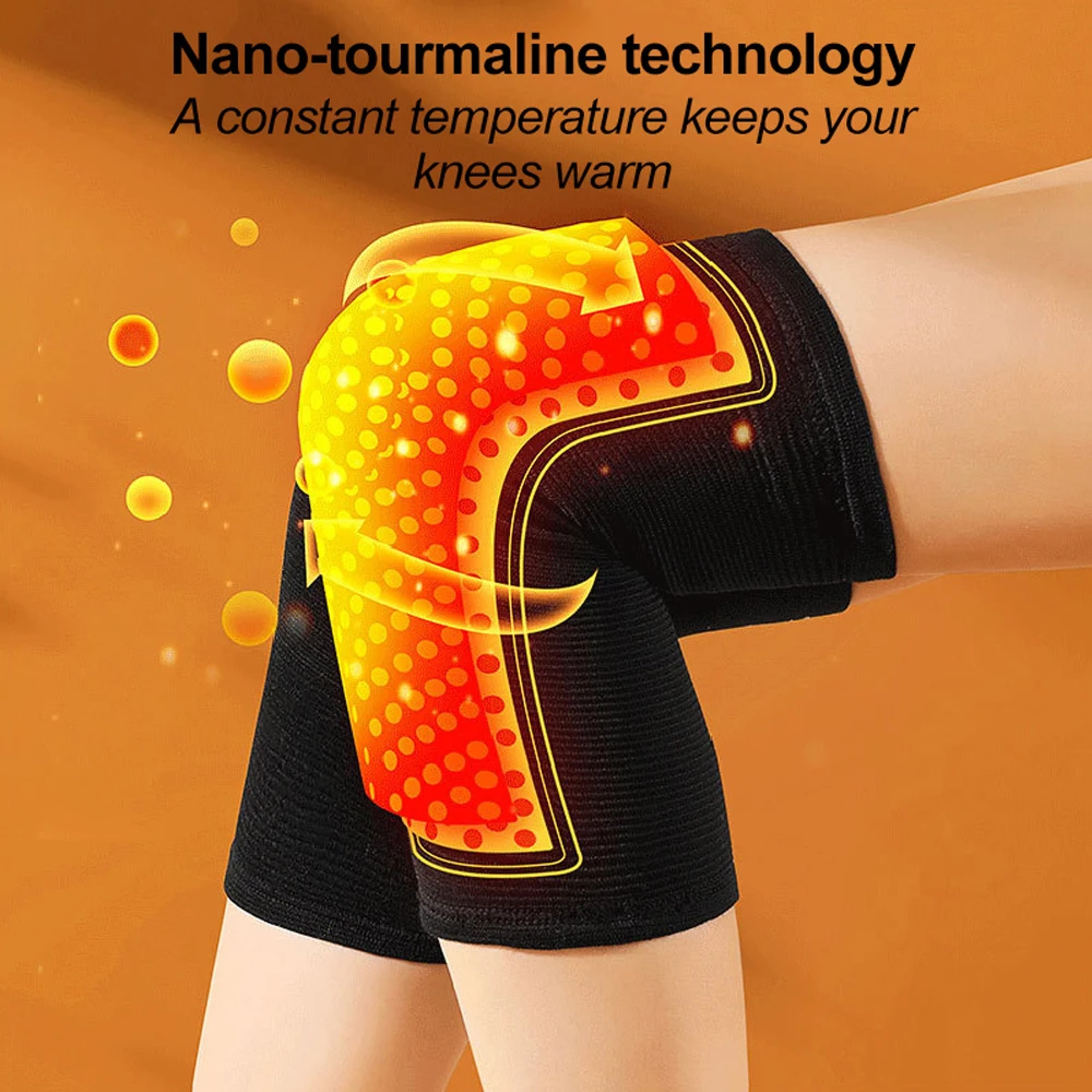 Tourmaline Knee Support Far Infrared Keep Warm Knee Pads New Self Heating Knee Braces Sleeve 1