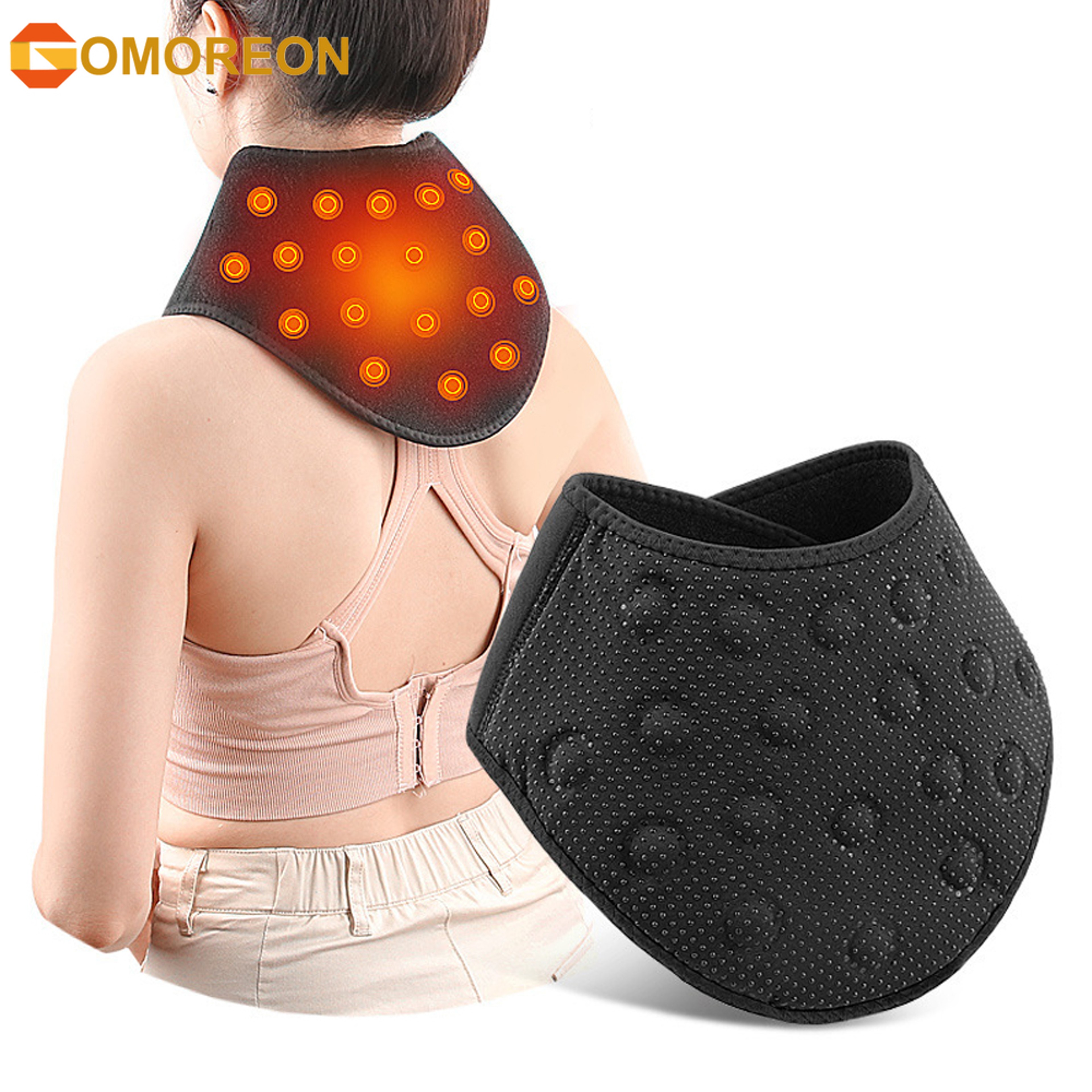Neck-Warmer Neck Brace, Thermal Magnetic Therapy Neck Relaxer Belt, Soft Support for Neck Pain Relief – view 1