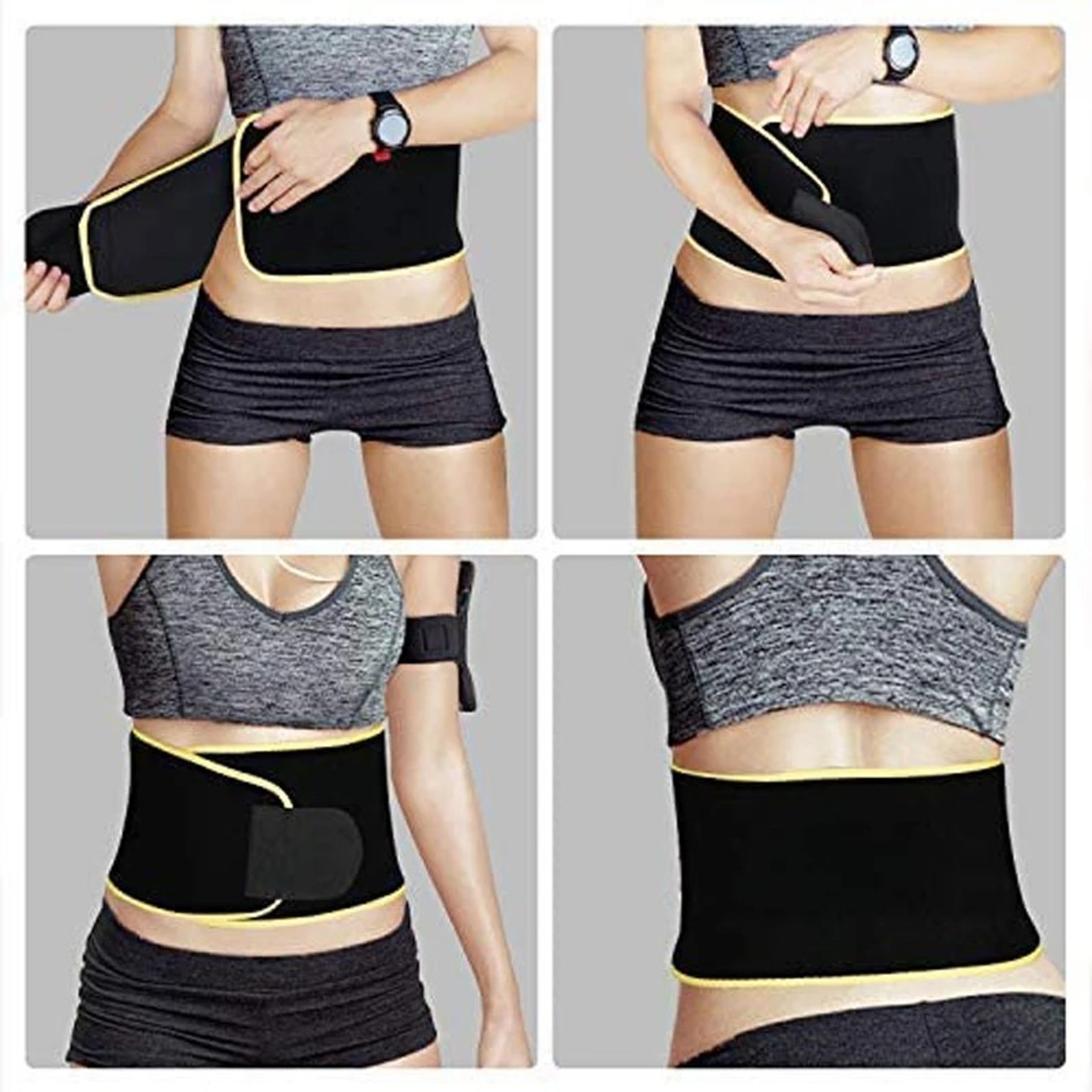 Waist Abdominal Fat Burning Training Belt, Sports Sweat Burst Waist Support Belt, Shape Running Durable Sauna Set Waist – view 5