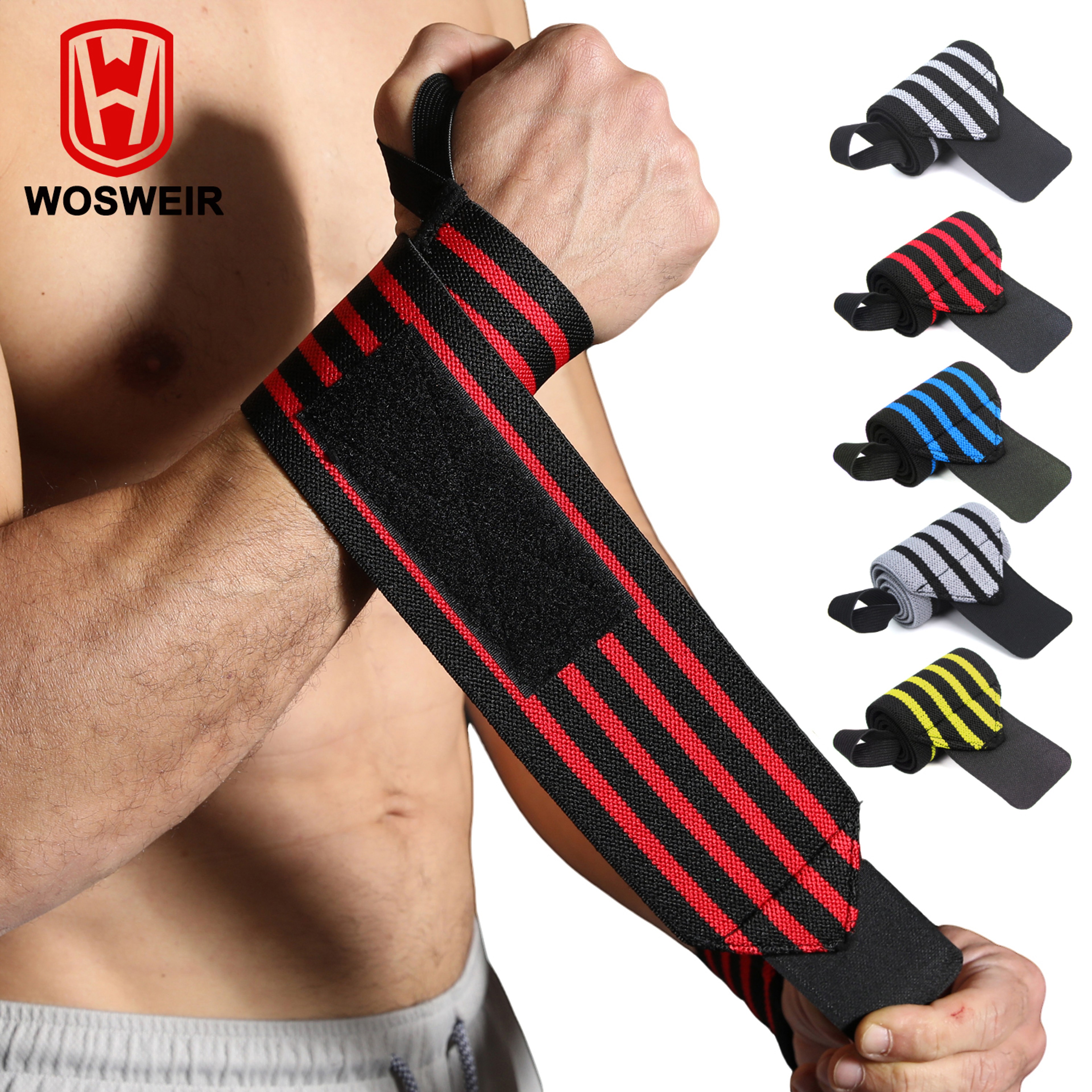 Wrist Wraps, Weightlifting Wristband, Sports Equipment, Gym Fitness Straps Support – view 2