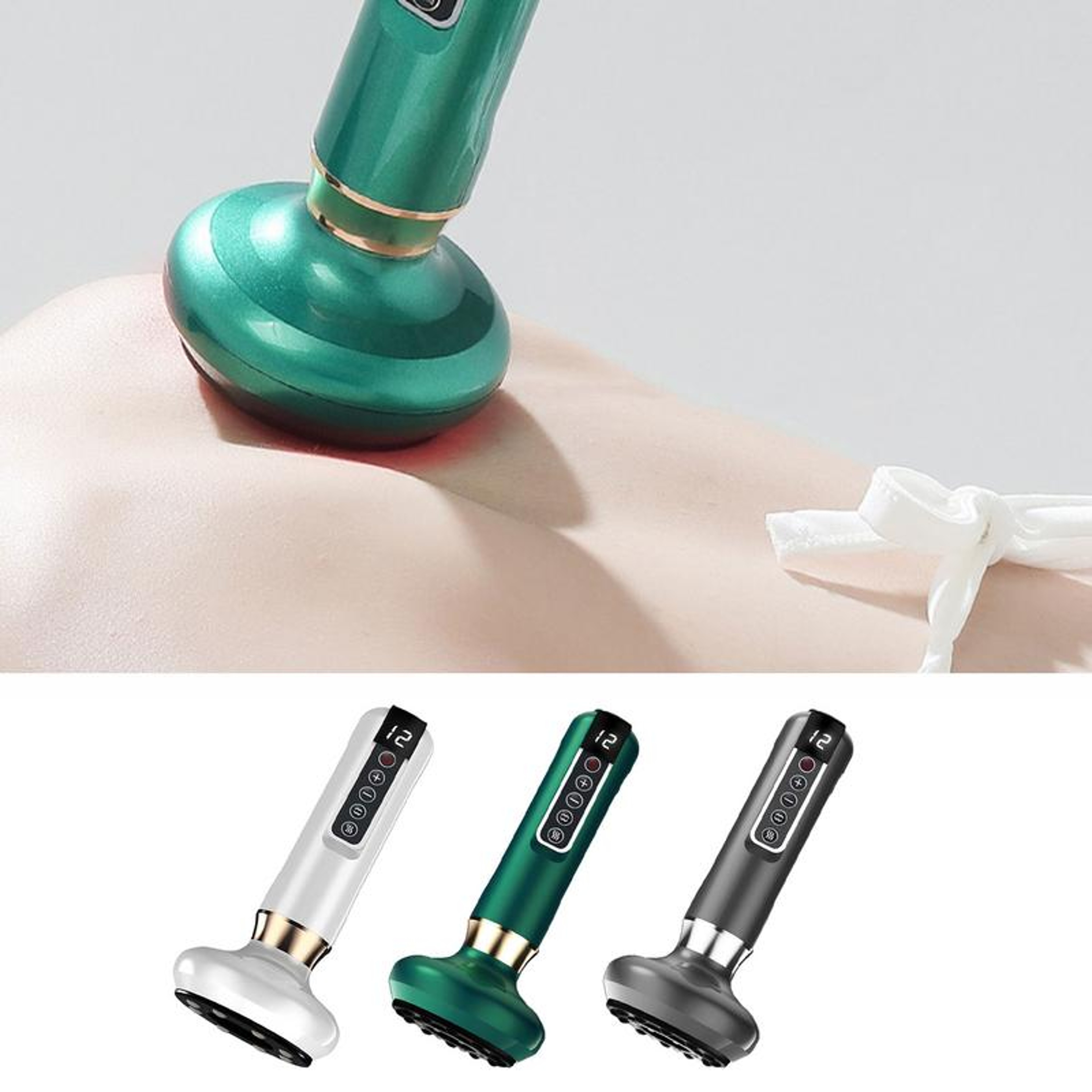 Handheld Anti Cellulite Massager with Hot Compress Electric Suction Cup Body Slimming Device – view 2