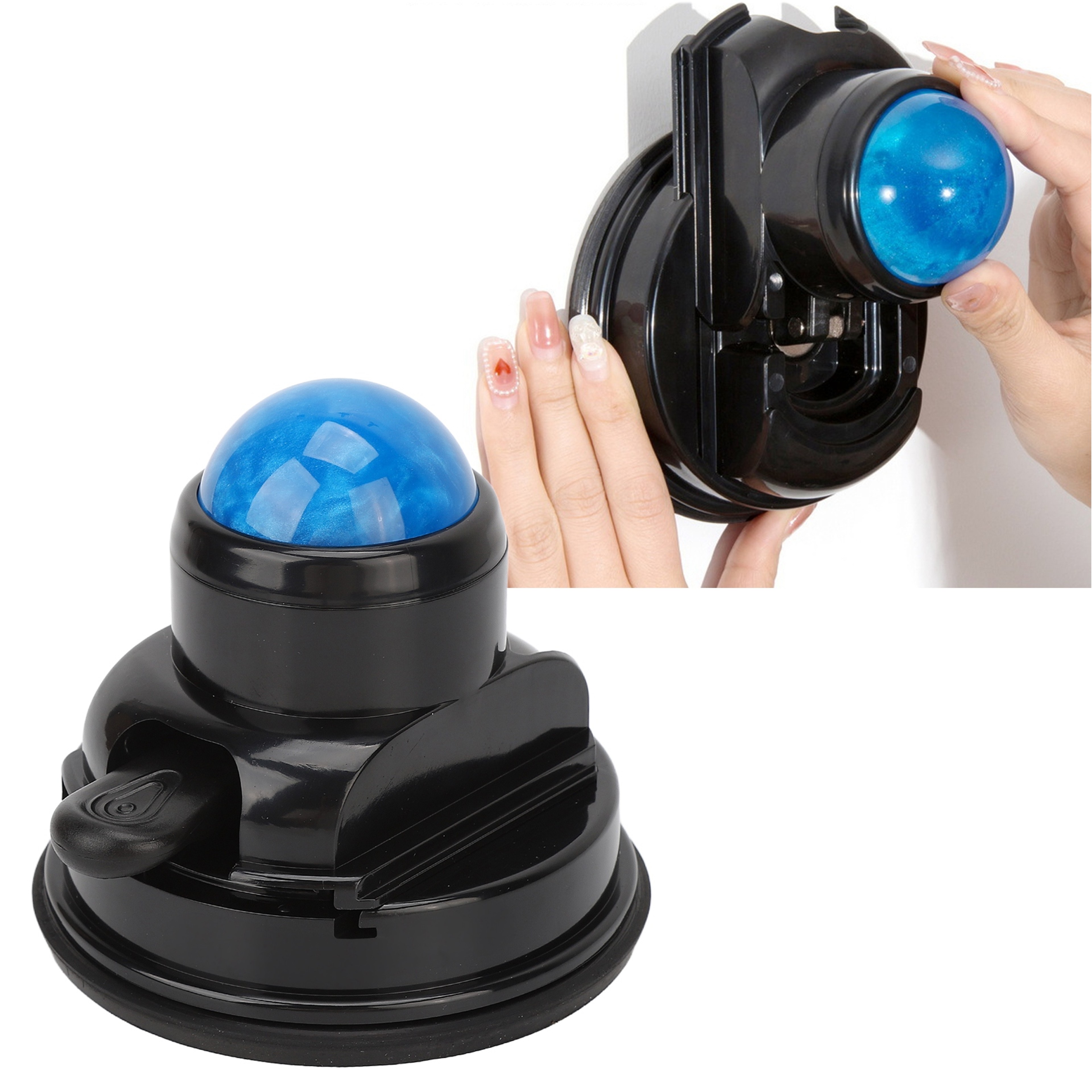 Mountable Muscle Massage Ball, Wall Massage Roller Manual Suction Cup, Massage Ball 360 Degrees Rotation – view 1