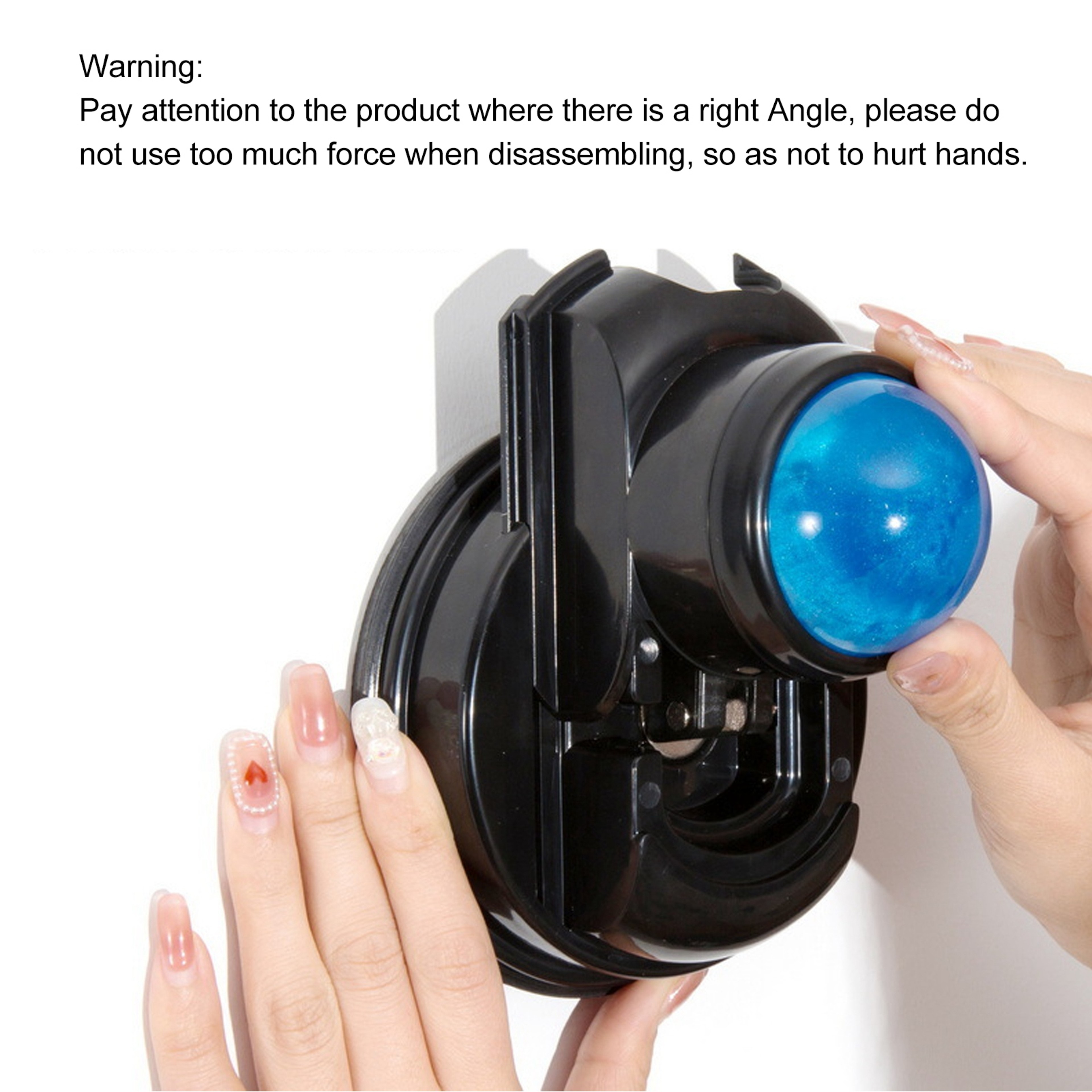 Mountable Muscle Massage Ball, Wall Massage Roller Manual Suction Cup, Massage Ball 360 Degrees Rotation – view 3