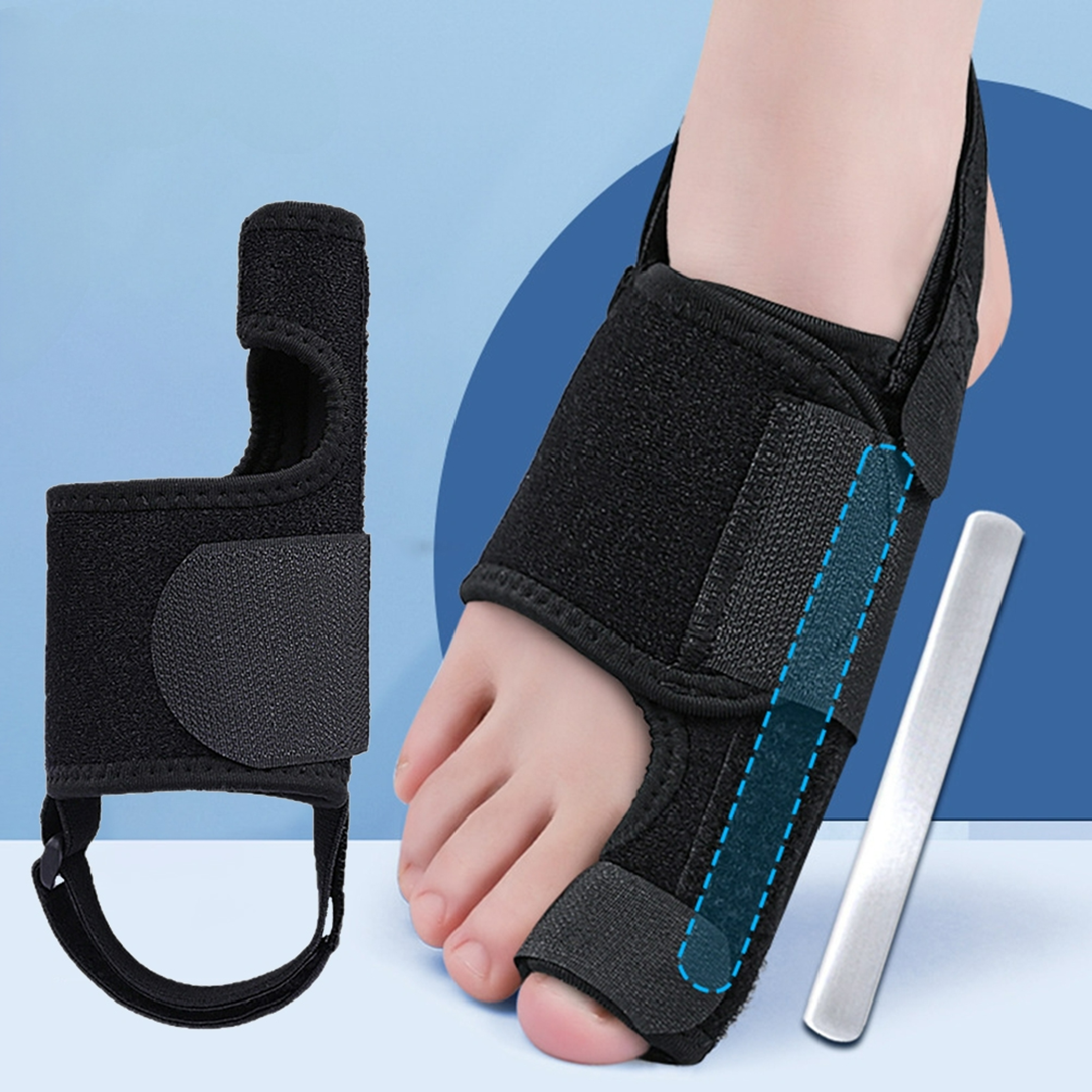 Hammer Protector Hallux Valgus Corrector, Toe Corrector Orthotics Bone Thumb Adjuster, Bunion Corrector Orthopedic Tool – view 1