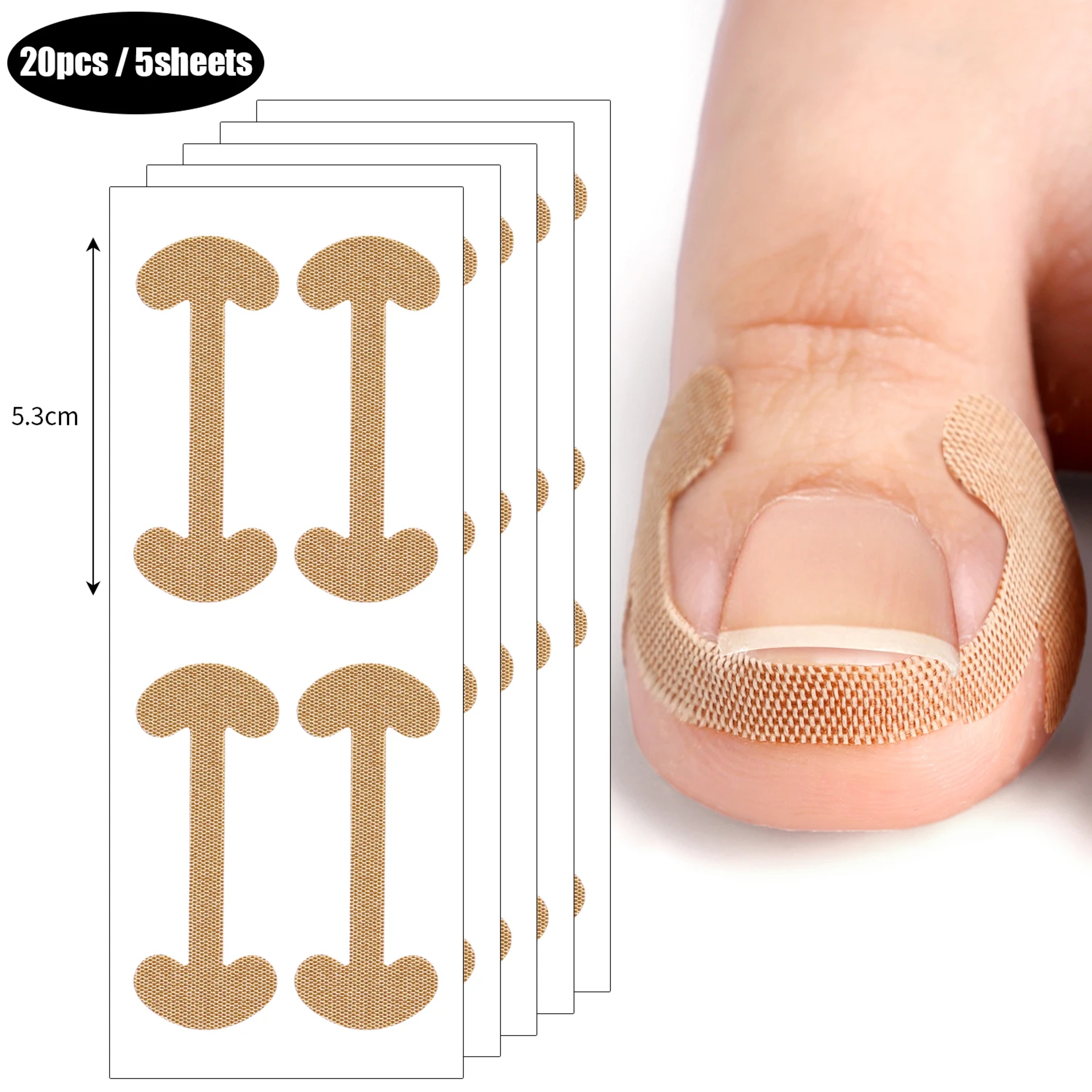 Lasting Adhesion Waterproof Nail Correction Strips, Professional Toe Care Pedicure Tools, Stickers Elasticity – view 7