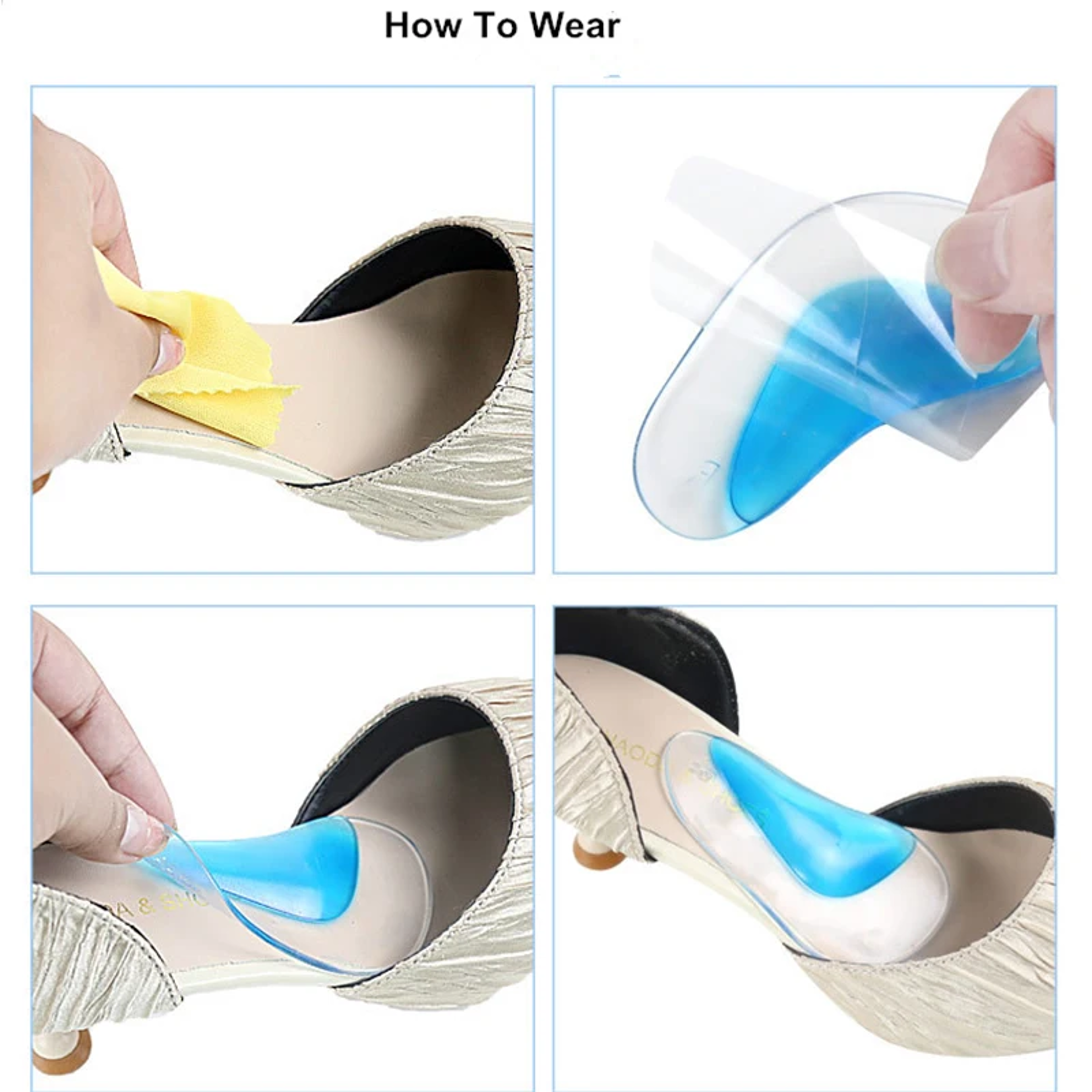 Flat Foot Corrector Insole, Silicone Gel Arch Support, Professional Orthotic Shoe Cushion for Foot Alignment – view 6
