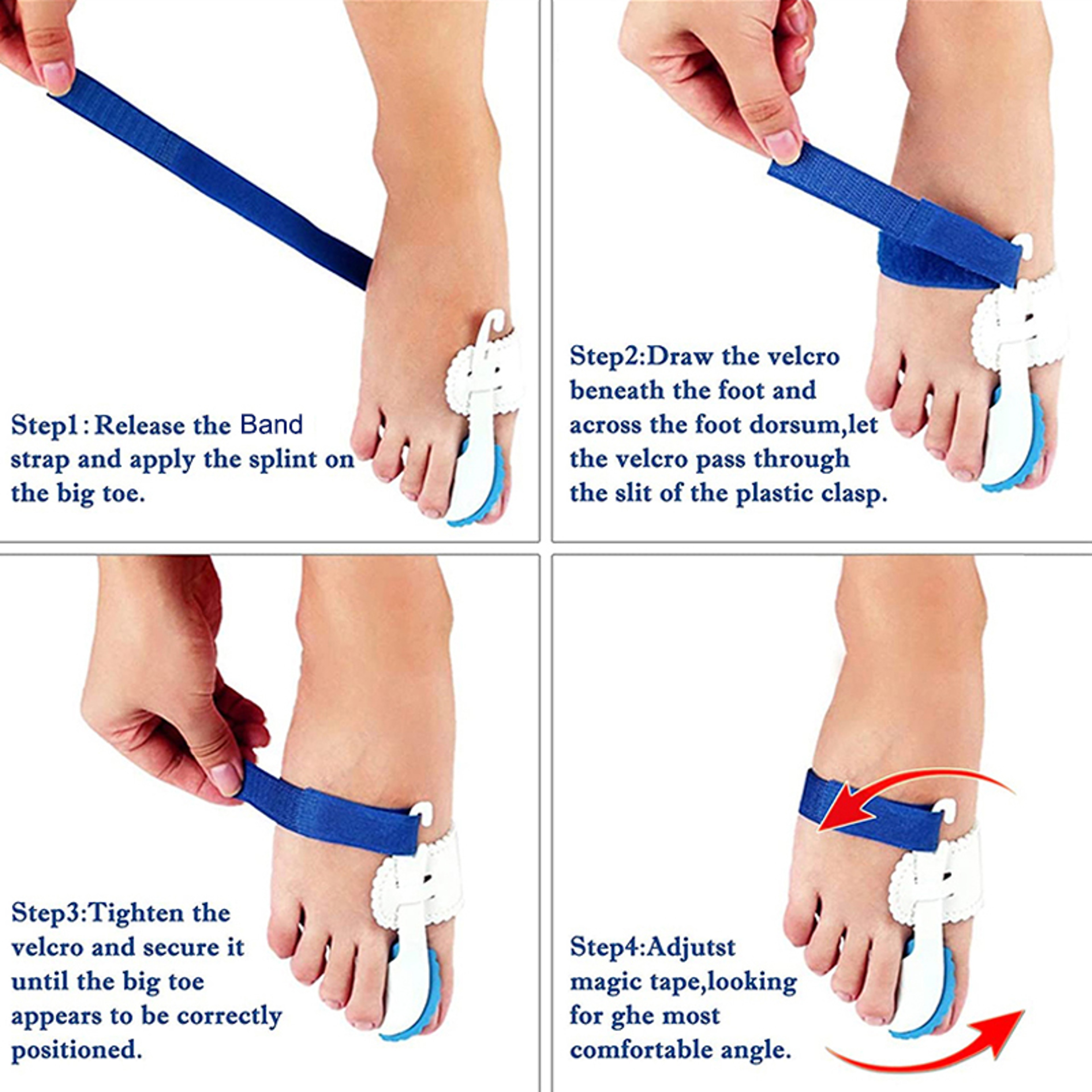Orthopedic Braces Toe Correction Bunion Device Hallux Valgus Night Foot Care Corrector Thumb Daily  5