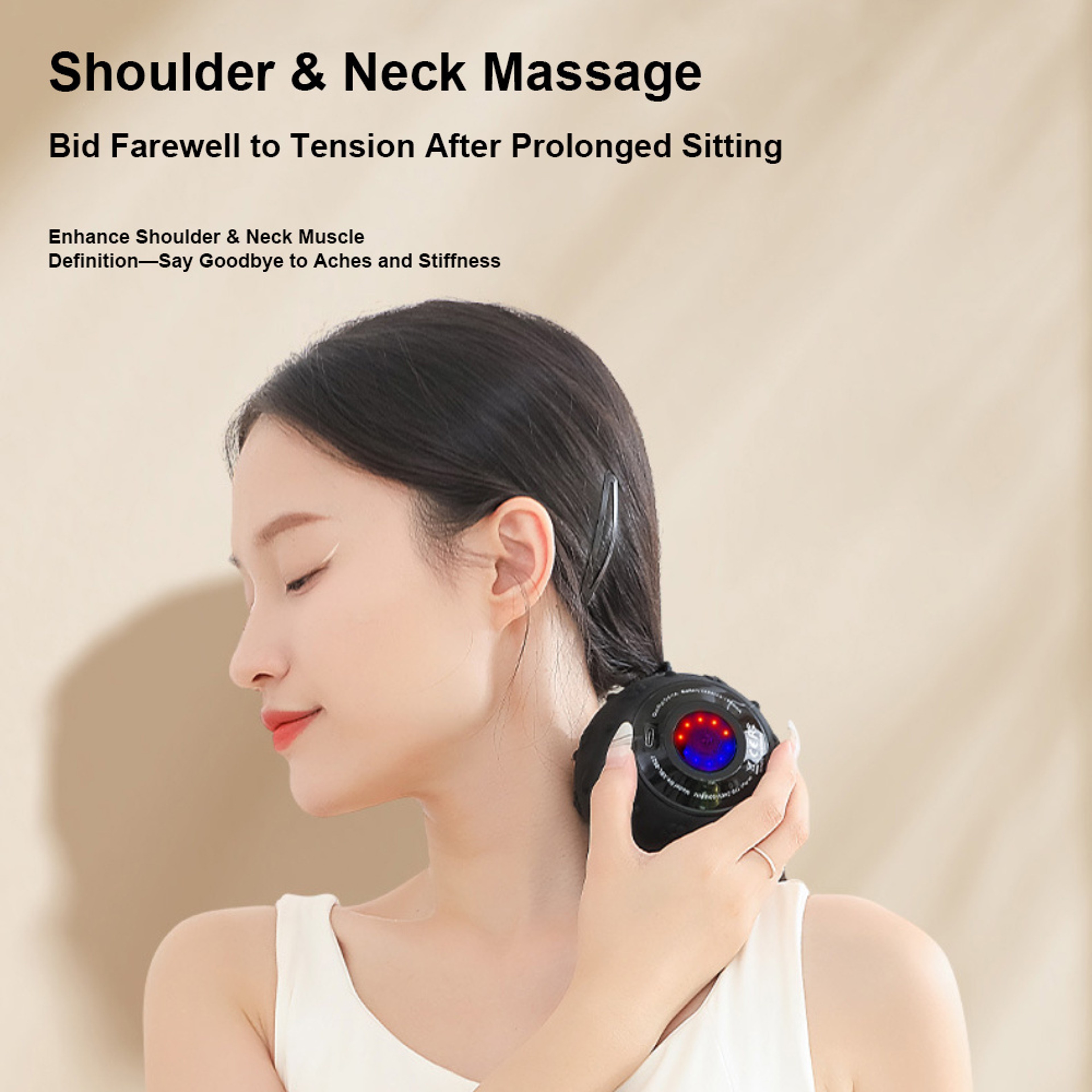 Sports Fitness Massage Ball Electric Vibration Foot Massage Facial Care Soothing Device Home Gym Yo 3