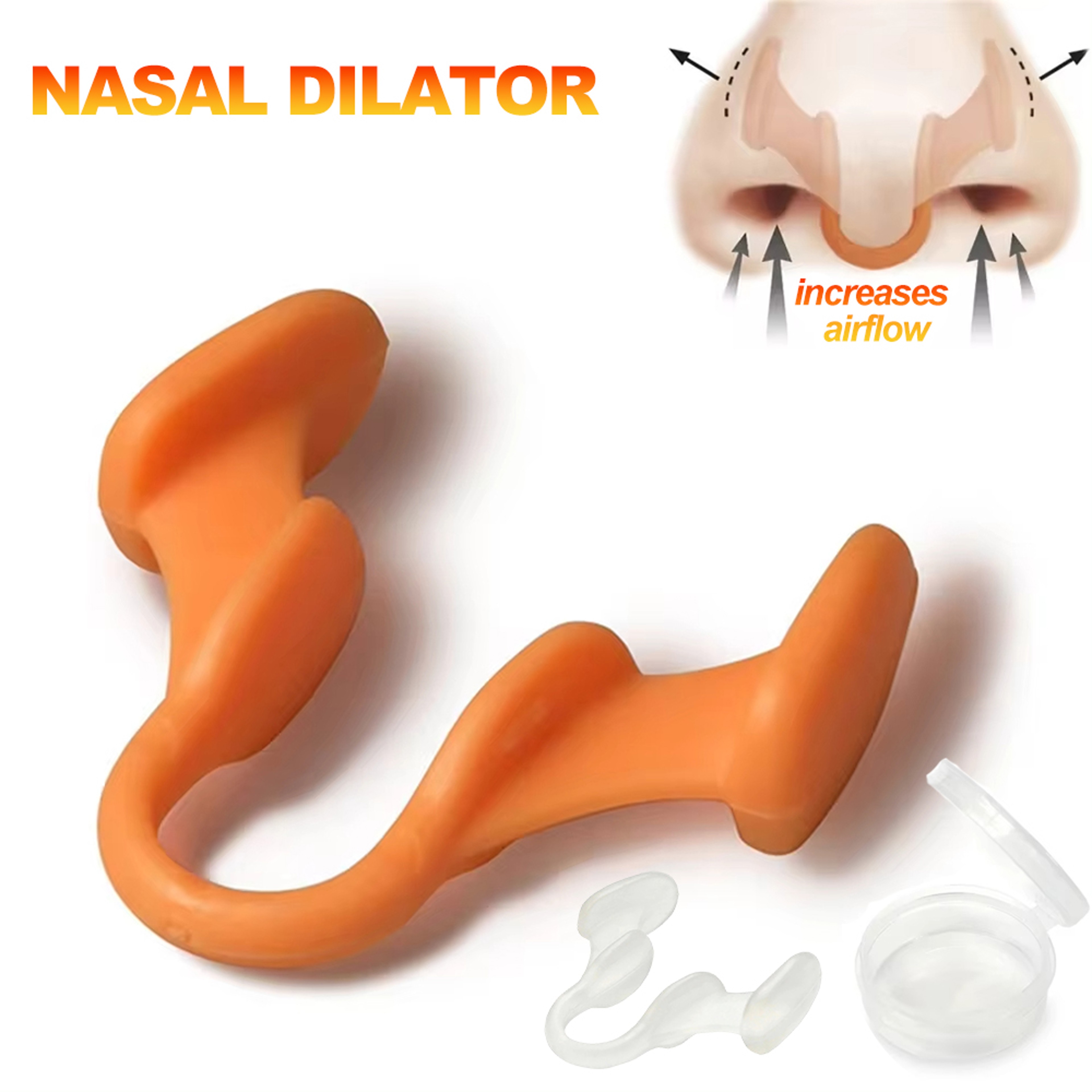 Nasal Dilator, Silicone Nose Clip Stop Snore Aid, Easy Breathe Sleep Support, Improve Rhinitis Relief – view 11
