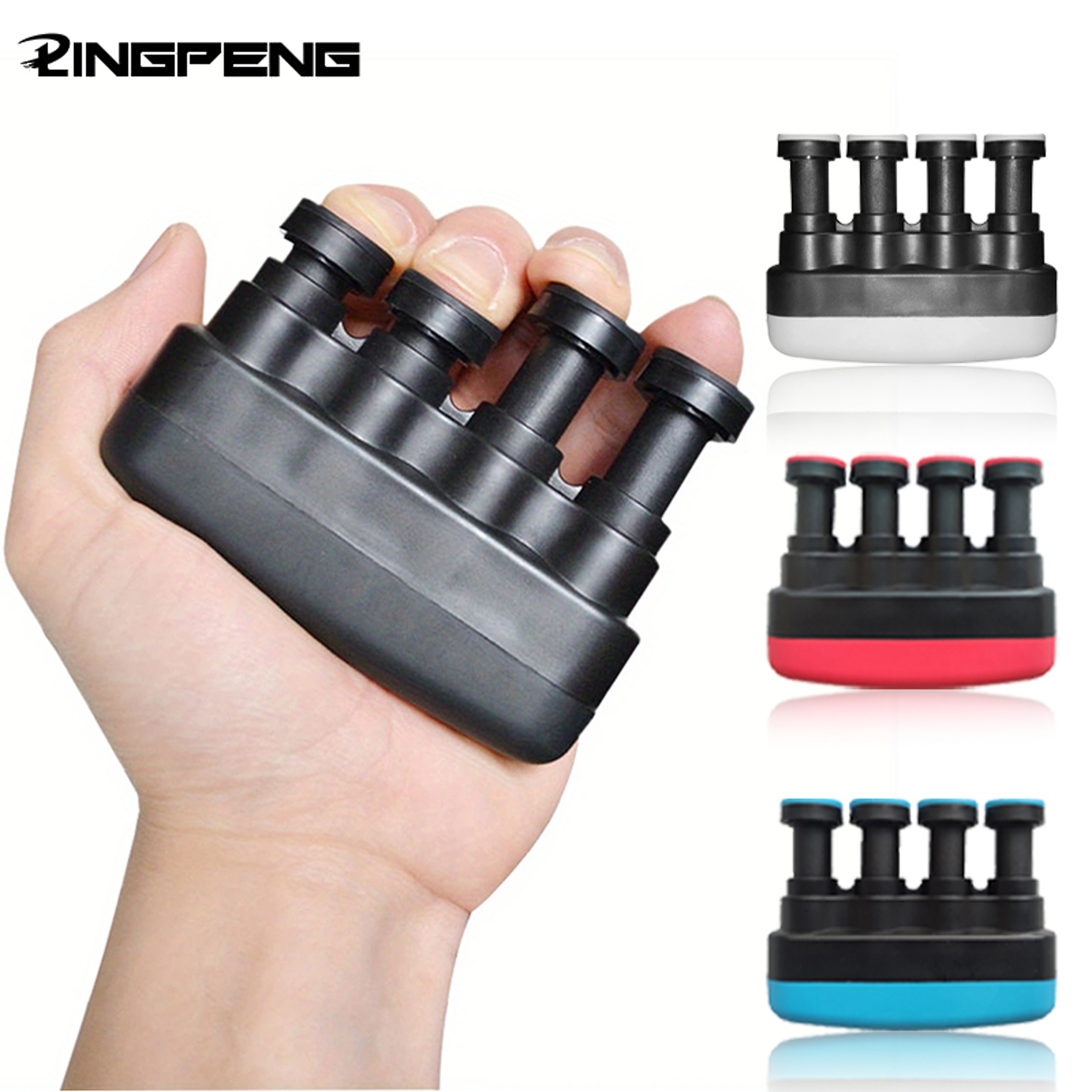 Practice Finger Trainer, Hand-held Strength Equipment for Piano Guitar Players, Home Fitness – view 1