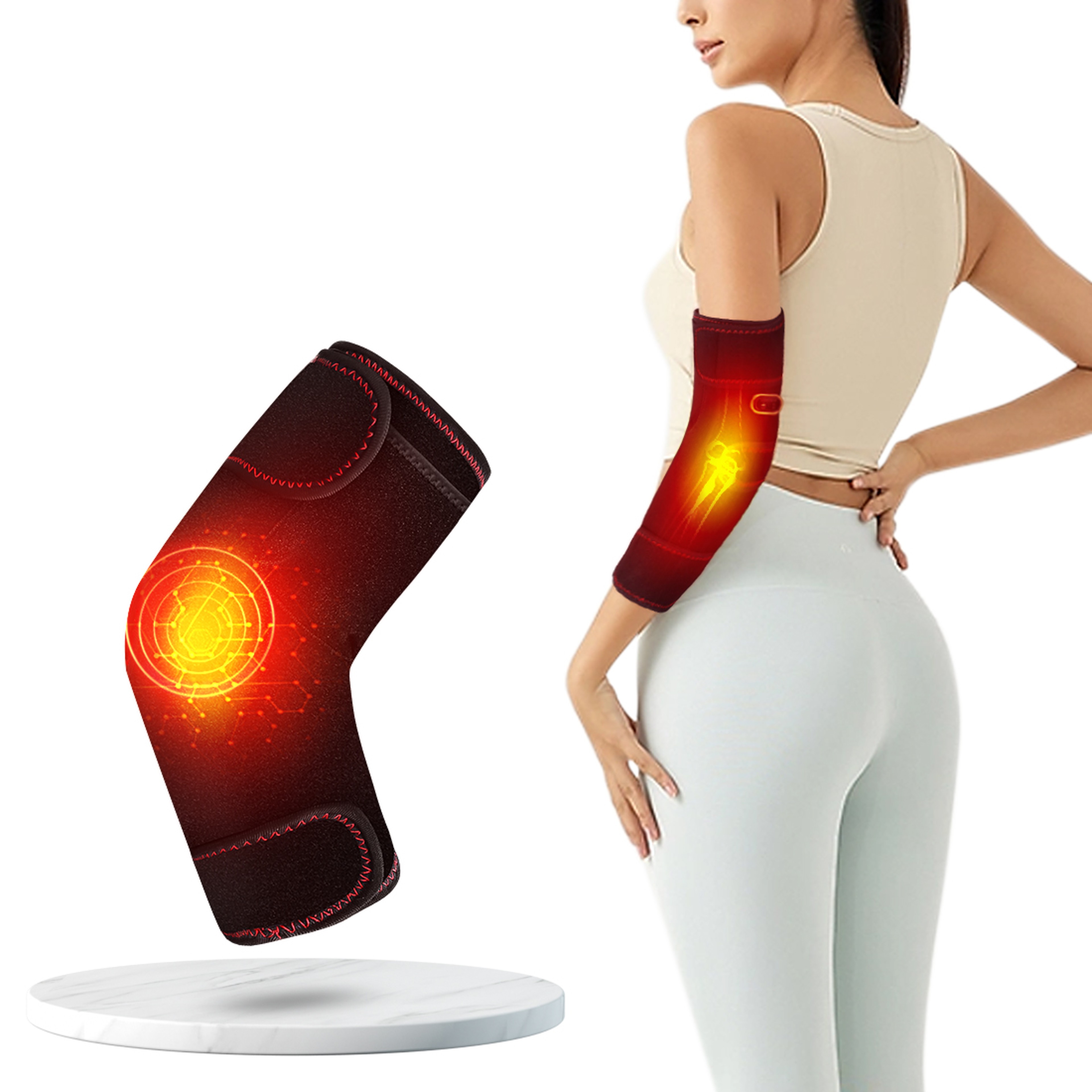 Elbow  Forearm Massager Heating Modes Relieves Tendinitis  Muscle Pain 0