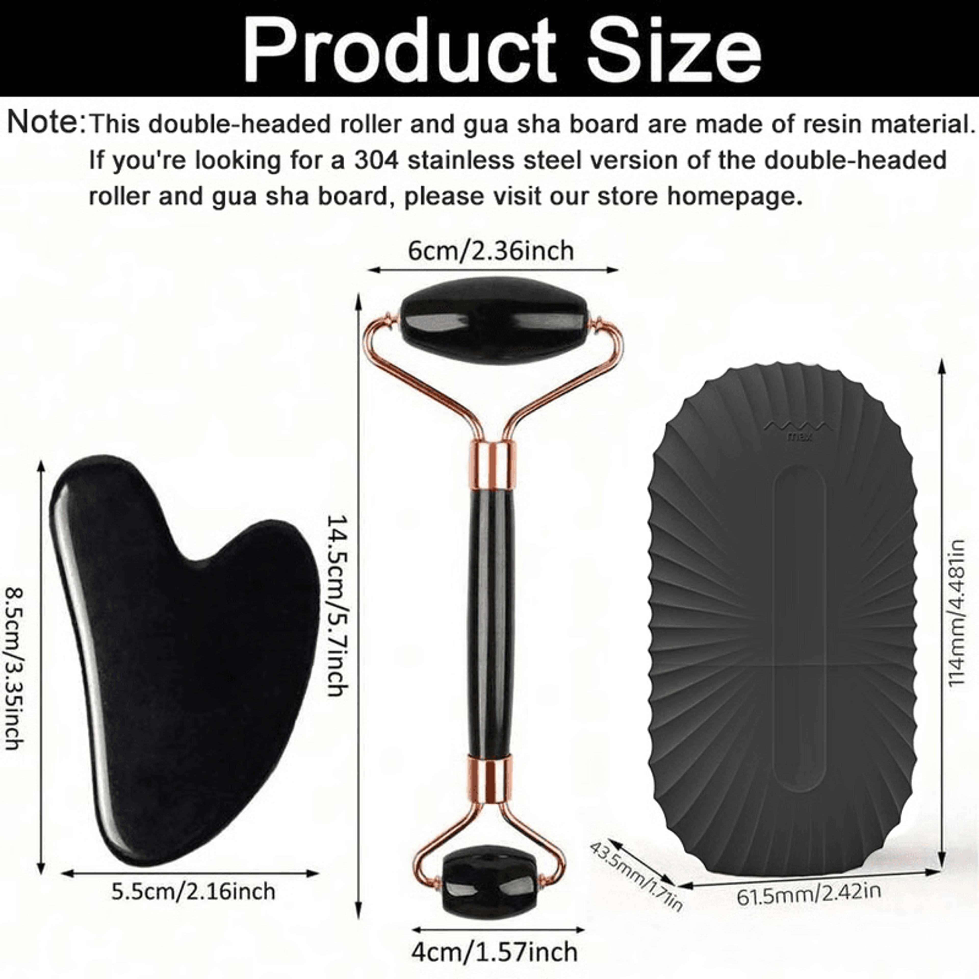 Ice Face Roller Skincare Kit  Gua Sha Massage Tools For Firming  Depuffing 4