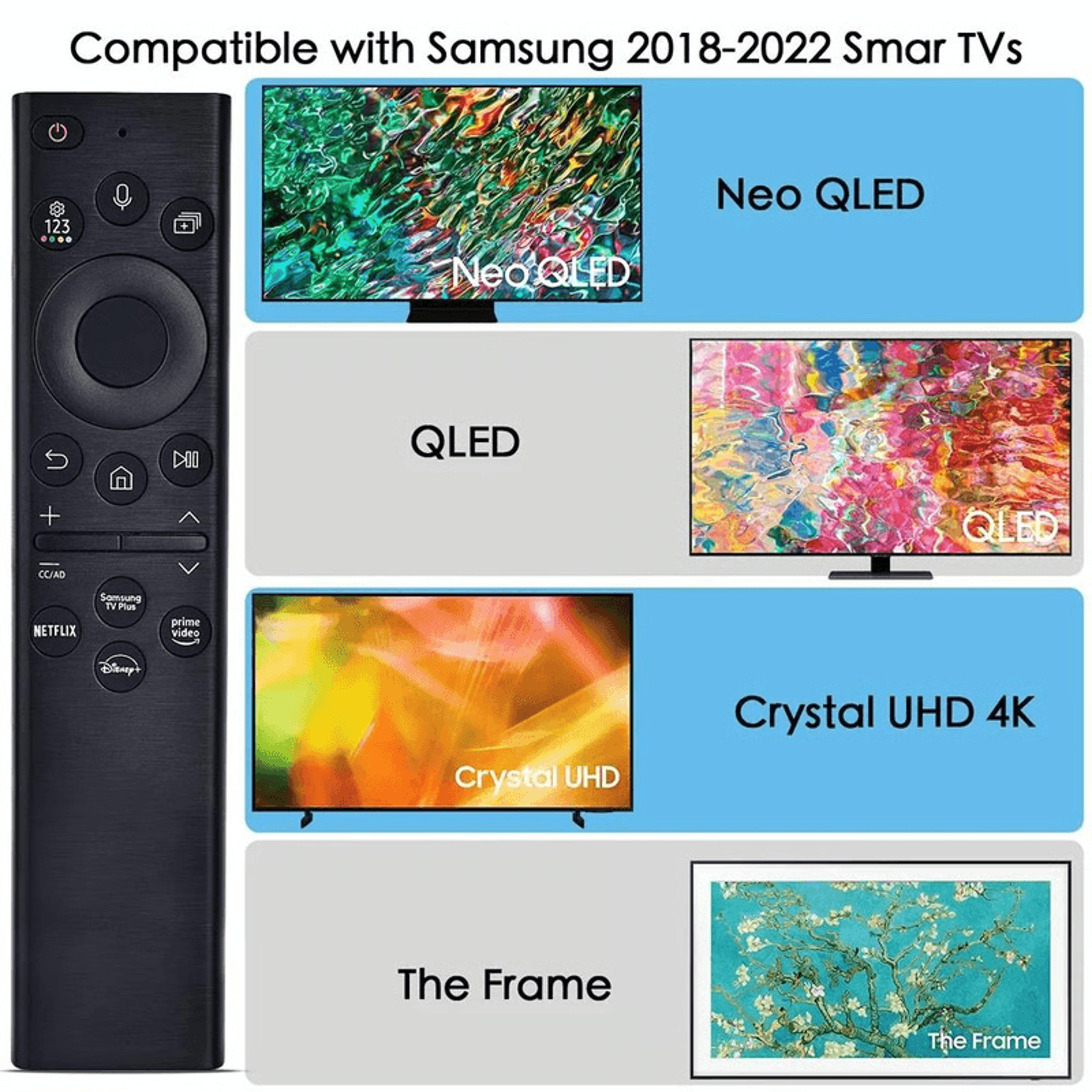 Voice Remote Control For Samsung Smart TV Replacement  Fast Voice Search  Control 5