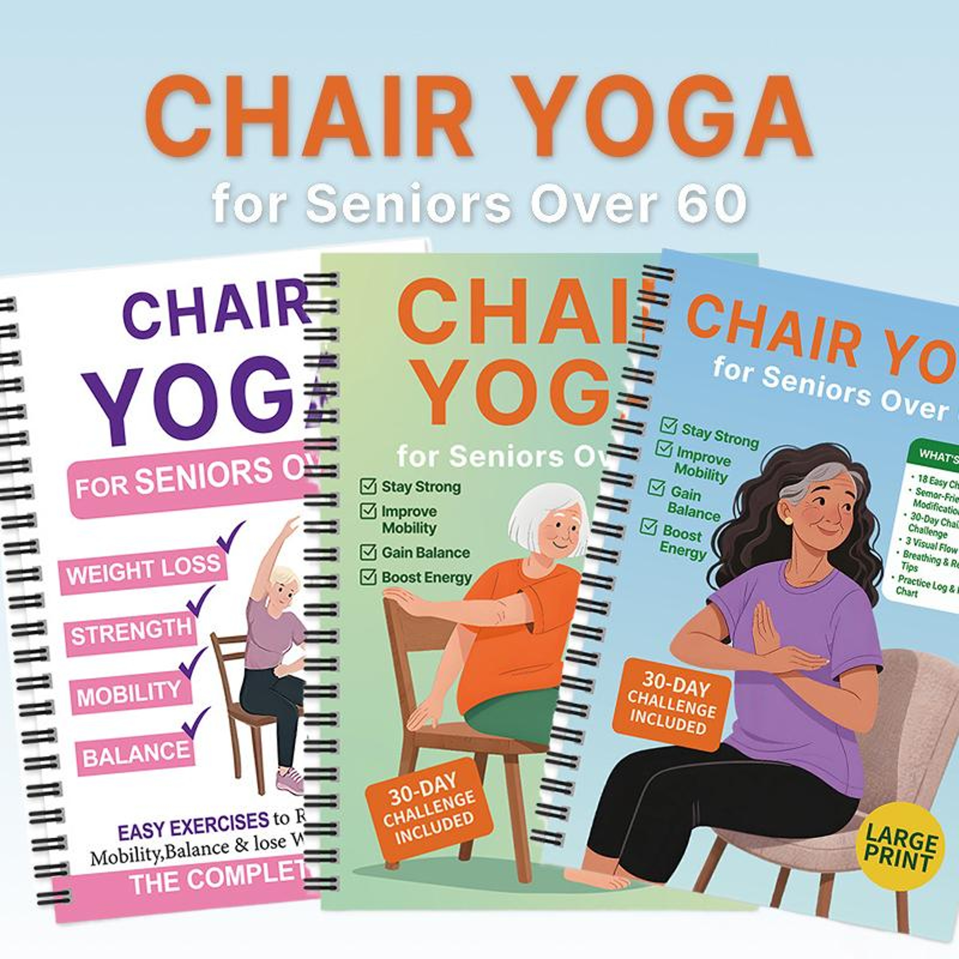 Chair Yoga Guide for Seniors, Low-Impact Seated Routines for Mobility, Balance & Health – view 1