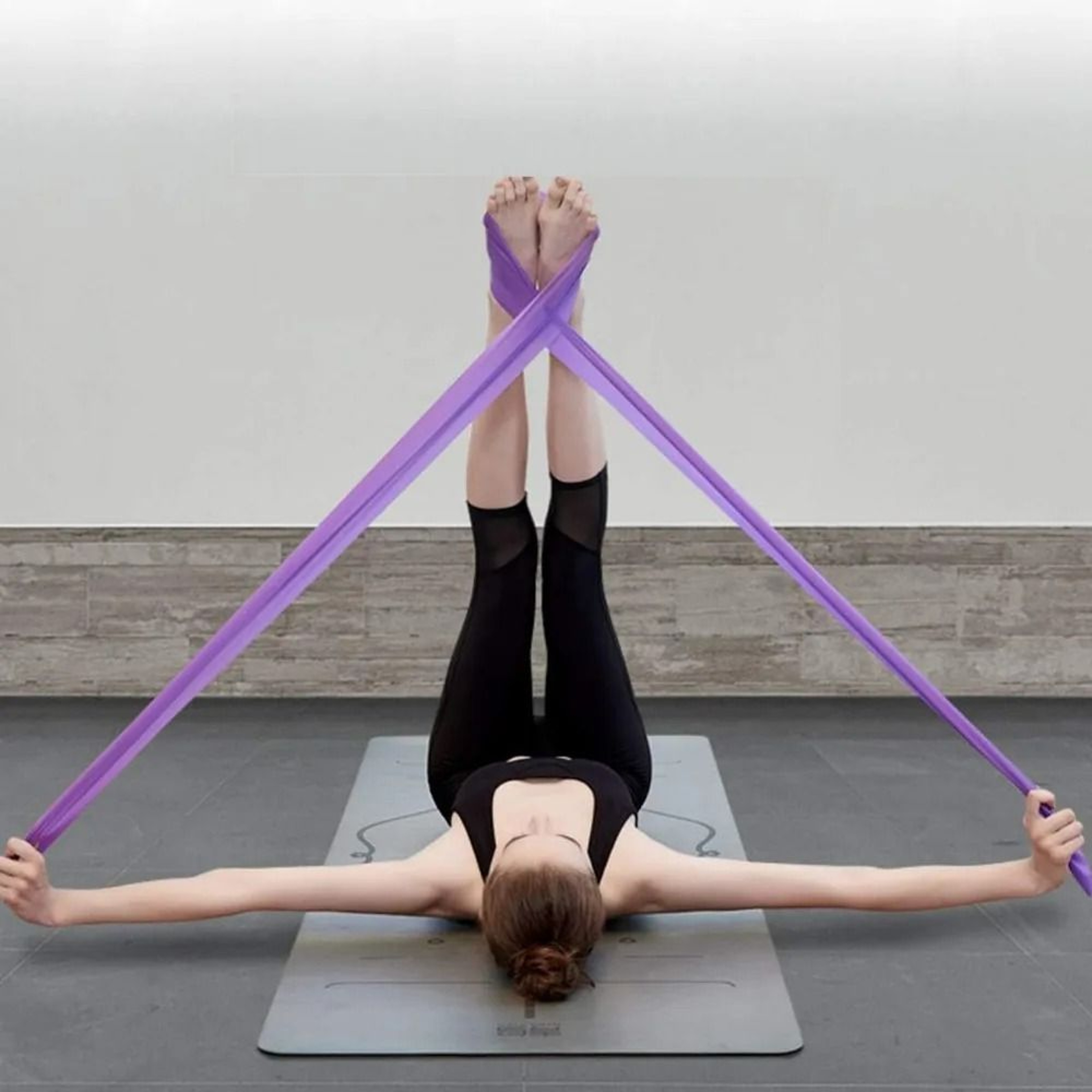 TPE Resistance Bands Set 3 Levels Elastic Band Fitness Workout Recovery Yoga Pilates Strength Train 0
