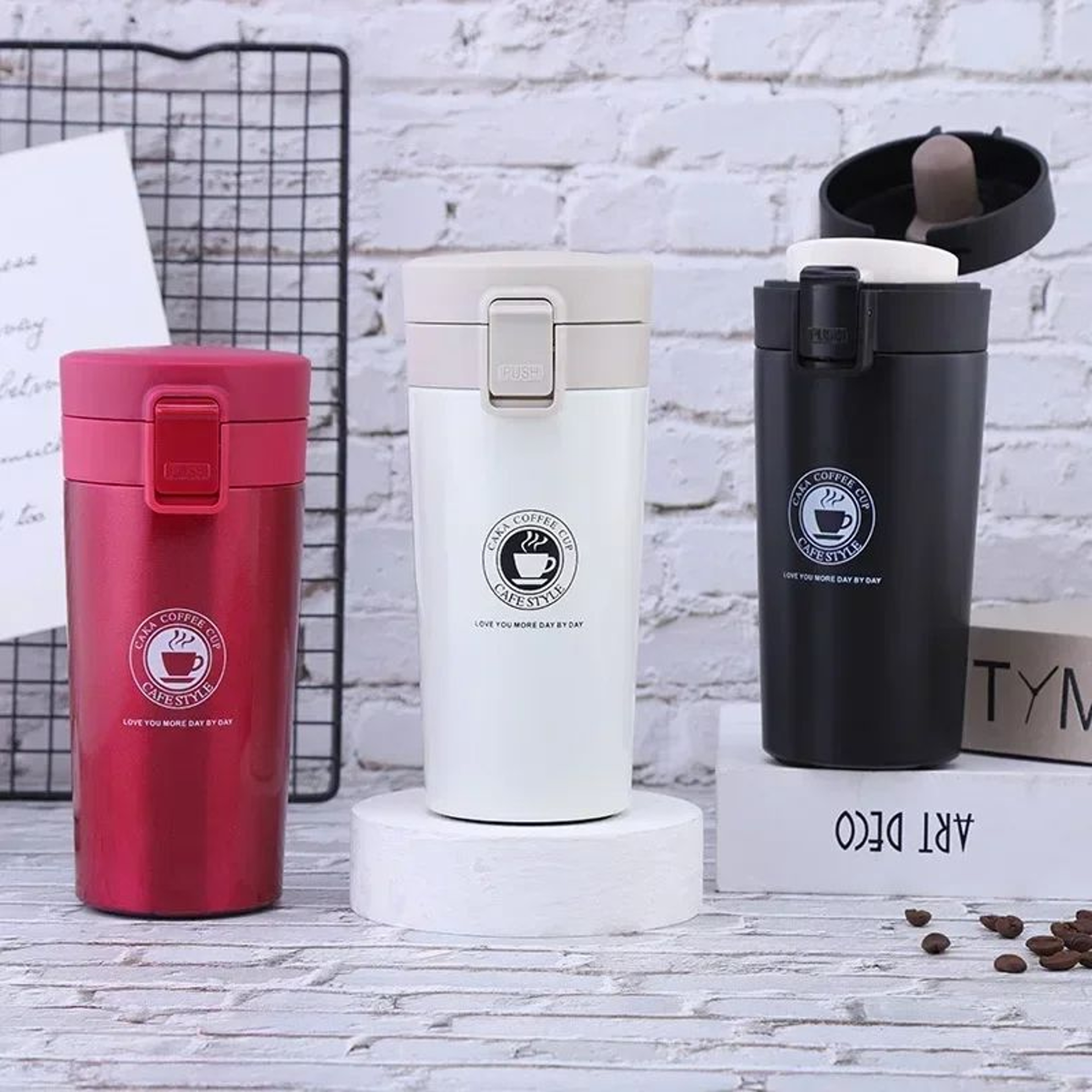 Premium Thermal Mug Double Wall 304 Stainless Steel Coffee Cup Vacuum Flask Thermos Water Bottle 2