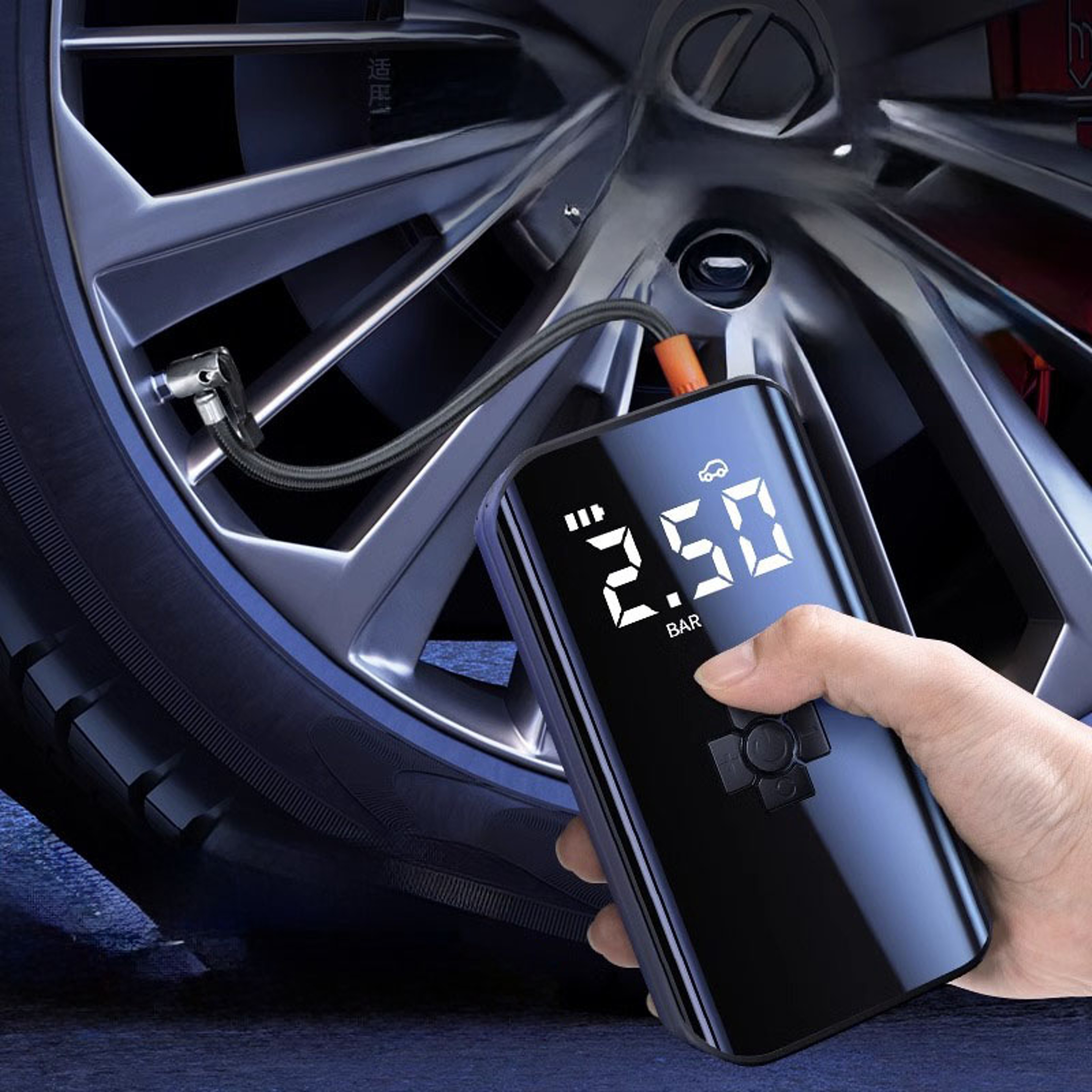 Portable Tire Inflator Fast Rechargeable Air Pump For Cars Motorcycles  Bicycles 0