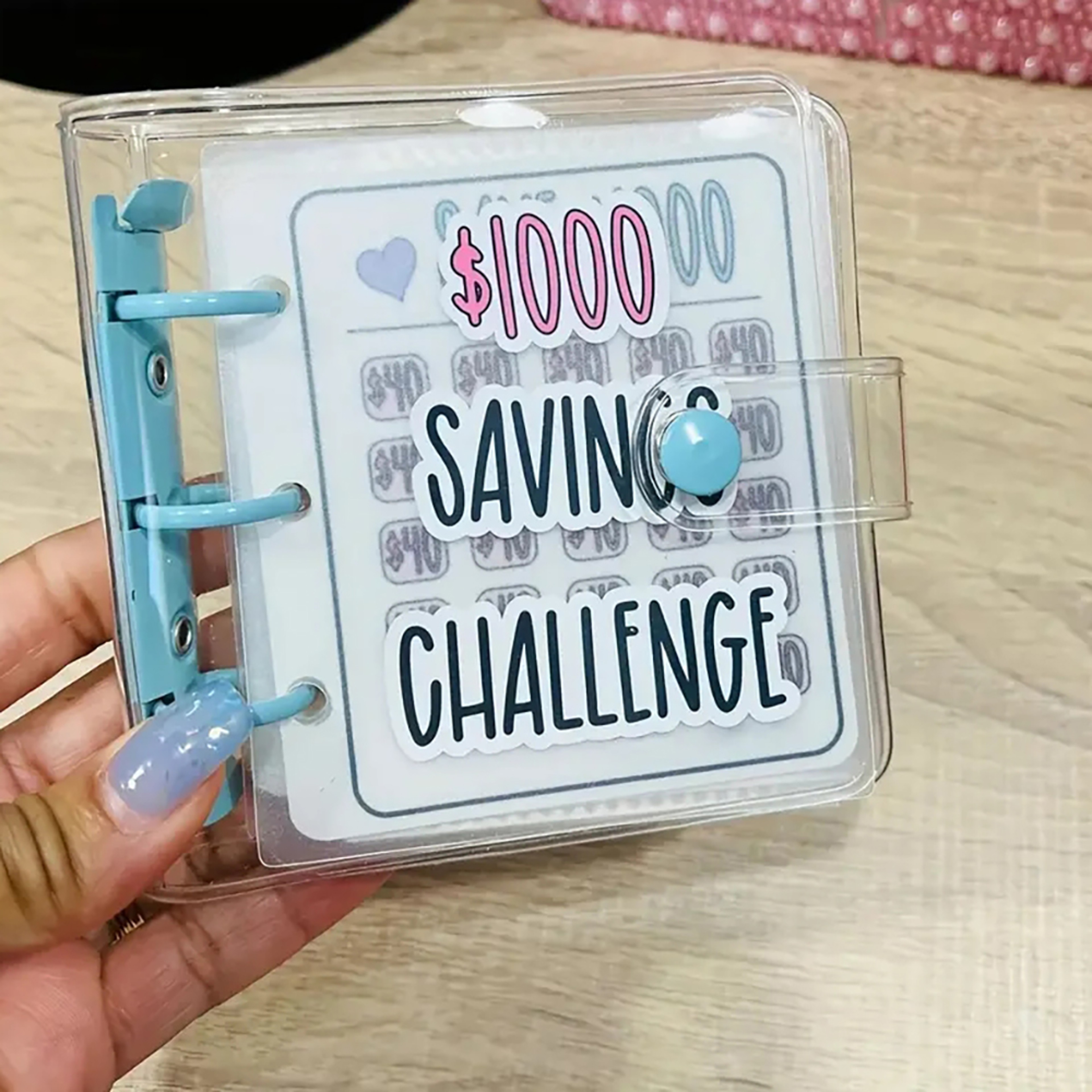 Savings Challenge Binder Reusable Money Saving Binder For Budgeting  Cash Envelopes 0