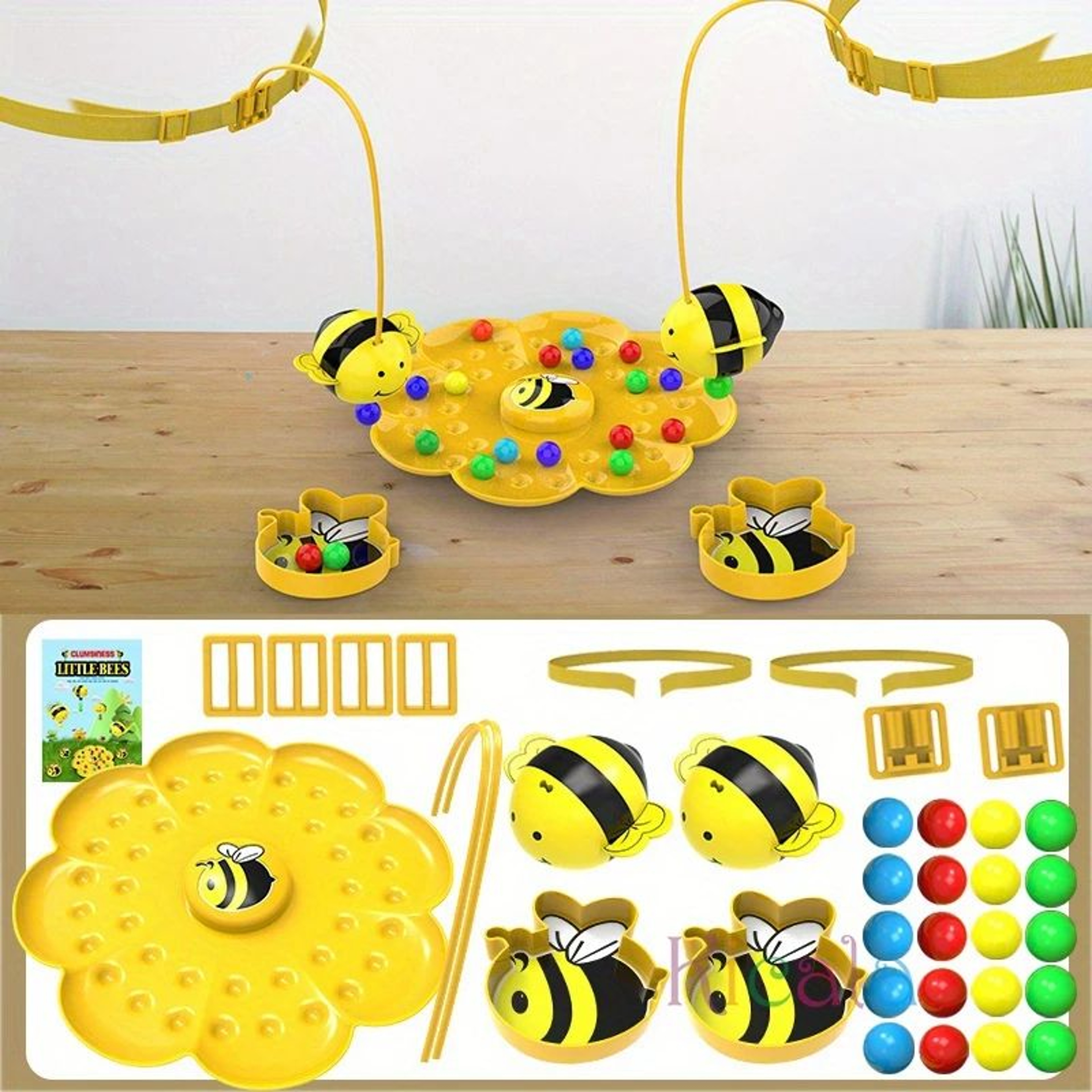 Little Bumblebee Magnetic Fishing Puzzle Board Game Educational Toy For Kids Family Interactive Pla 4