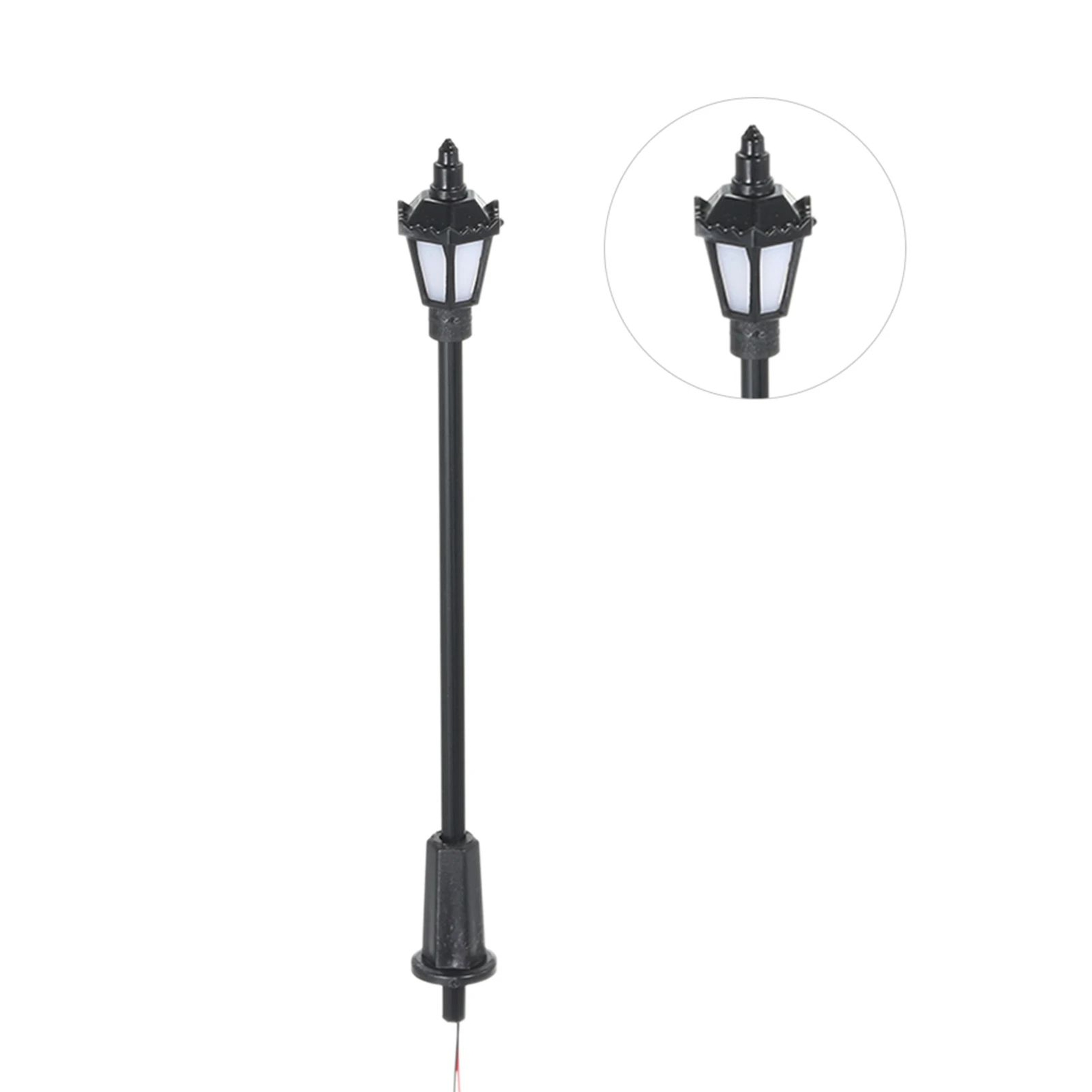 Warm White LED Model Street Lights Scale Lampposts For Railway Layouts Garden And Playground Scener 3