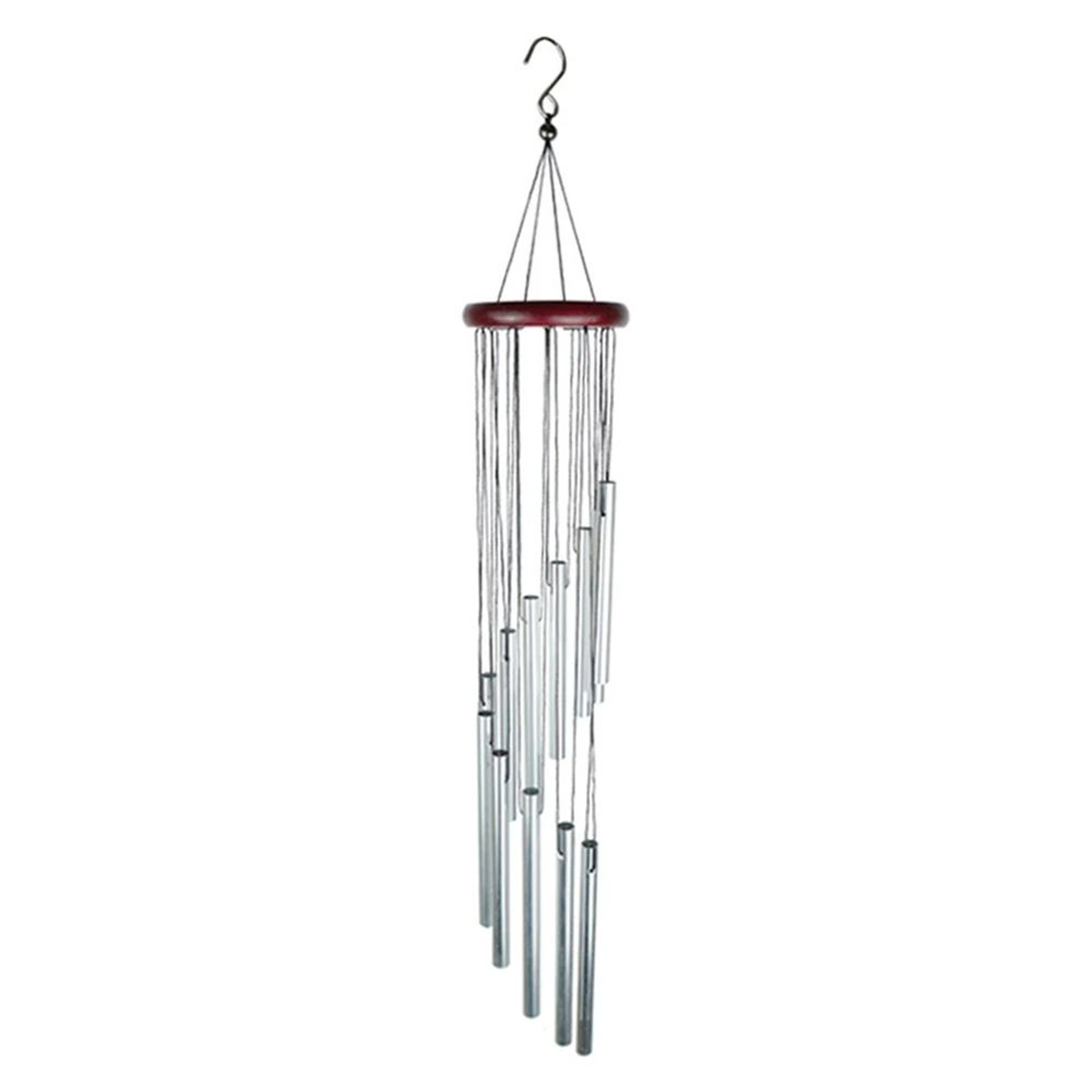 Elegant Tube Aluminum Alloy Wind Chimes With Hook GoldSilver Bells For Garden Patio Wedding Memoria 7