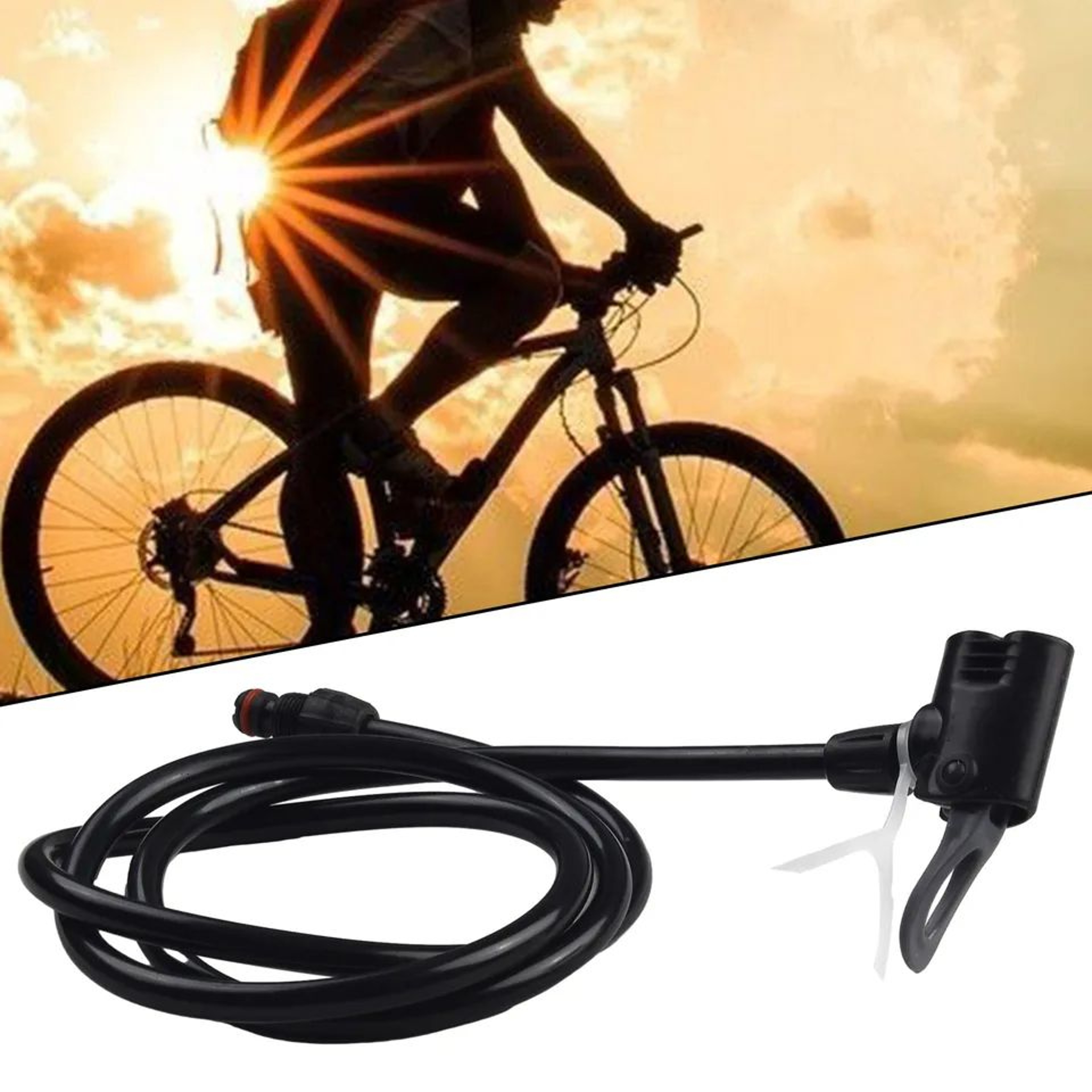 Bicycle Air Pump Extension Tube Hose Connector For Bike Tire Inflator Durable Nozzle Accessories Fo 0